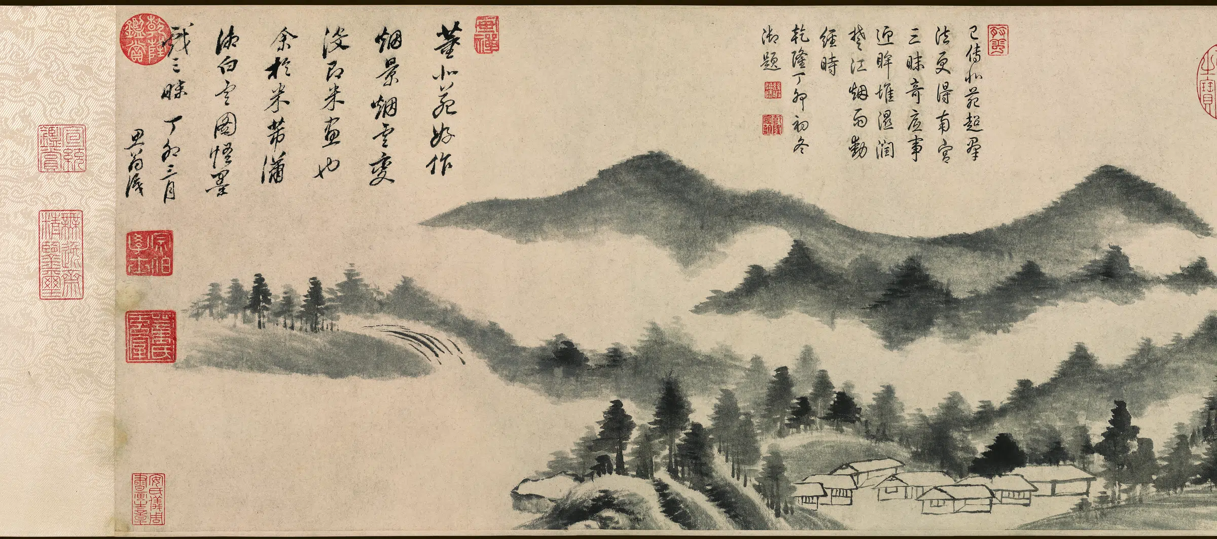 明朝【董其昌】《潇湘白云卷(全卷)纸本》 第3张 明朝【董其昌】《潇湘白云卷(全卷)纸本》 第3张