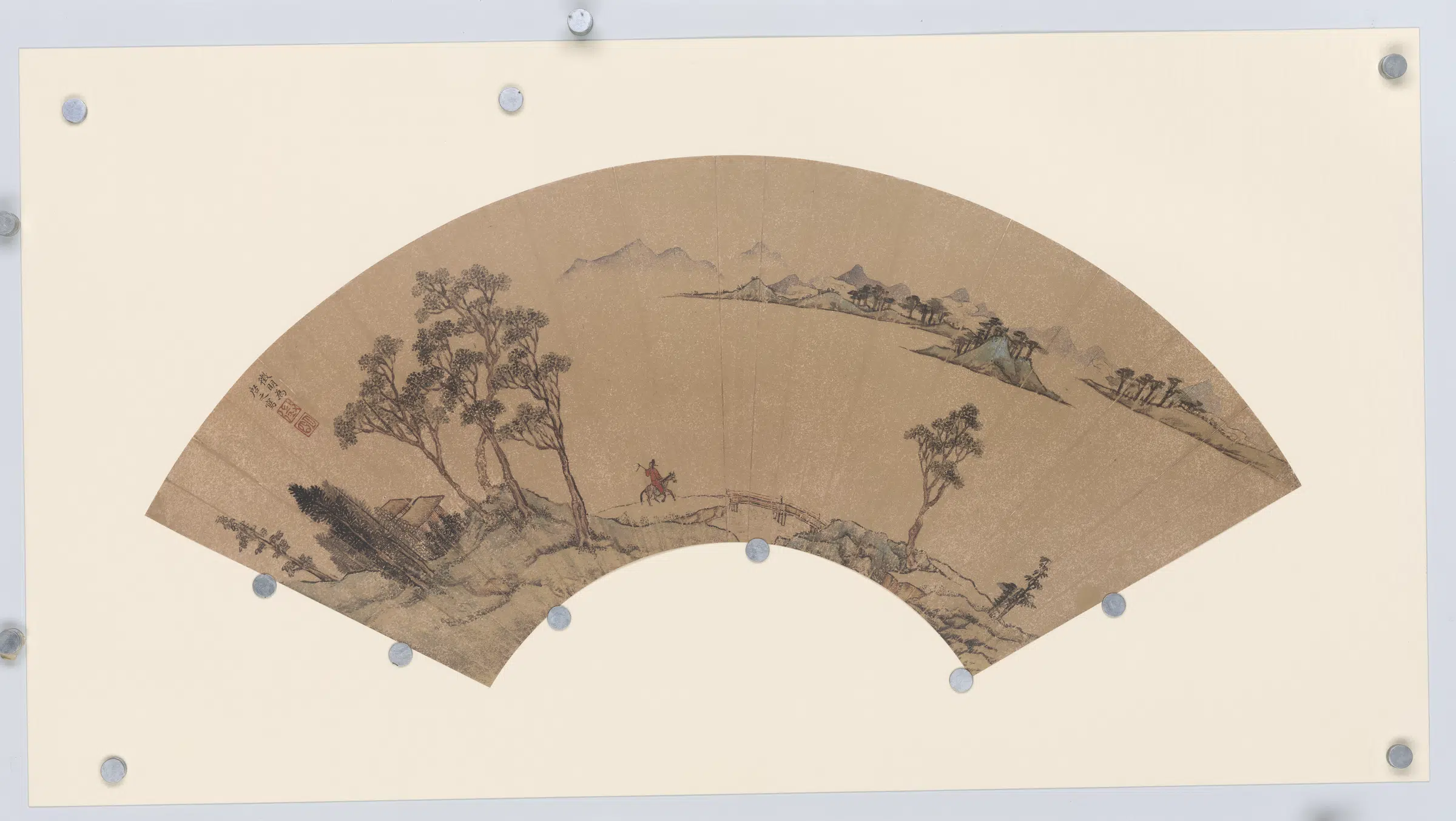 明朝【文徵明】《便面画扇面选集》 第15张 明朝【文徵明】《便面画扇面选集》 第15张
