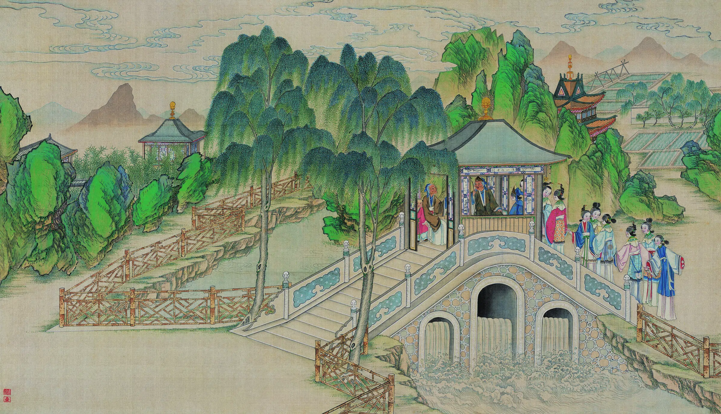 【孙温】《红楼梦图册第二版高清-40史太君两宴大观园》 第1张