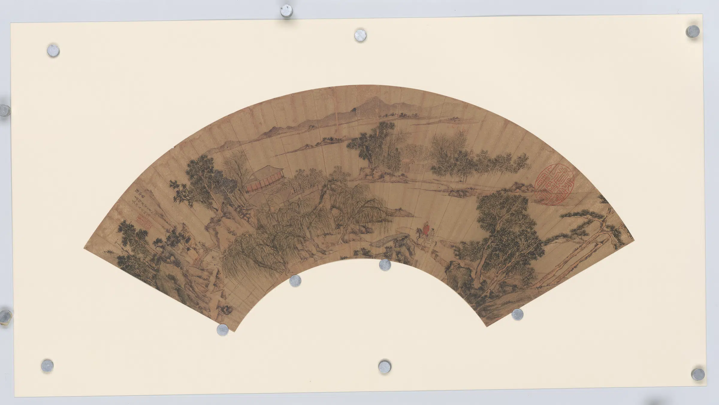明朝【文徵明】《便面画扇面选集》 第14张 明朝【文徵明】《便面画扇面选集》 第14张