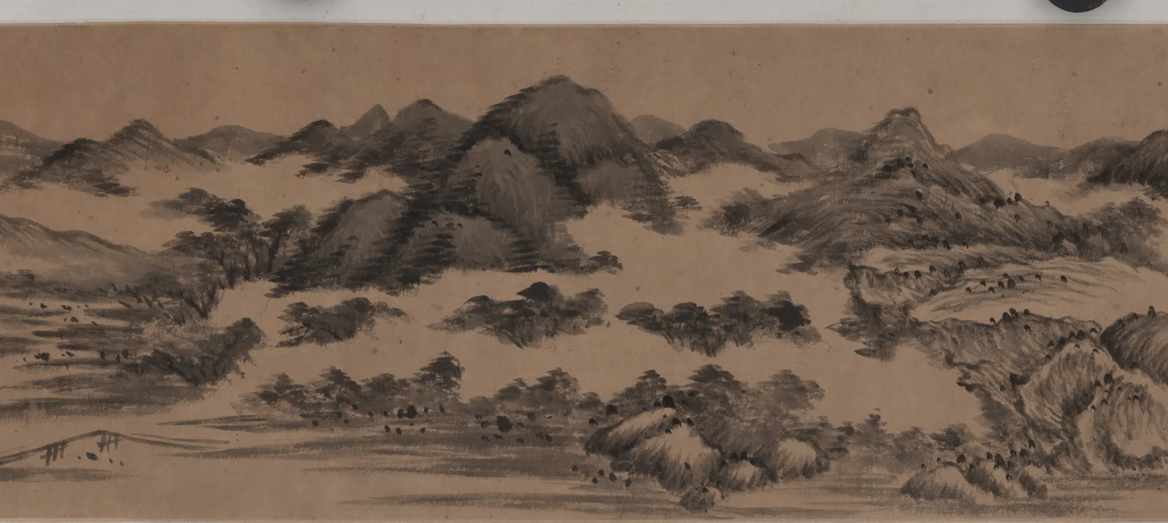 【王鉴】《仿米氏春山图》 第5张