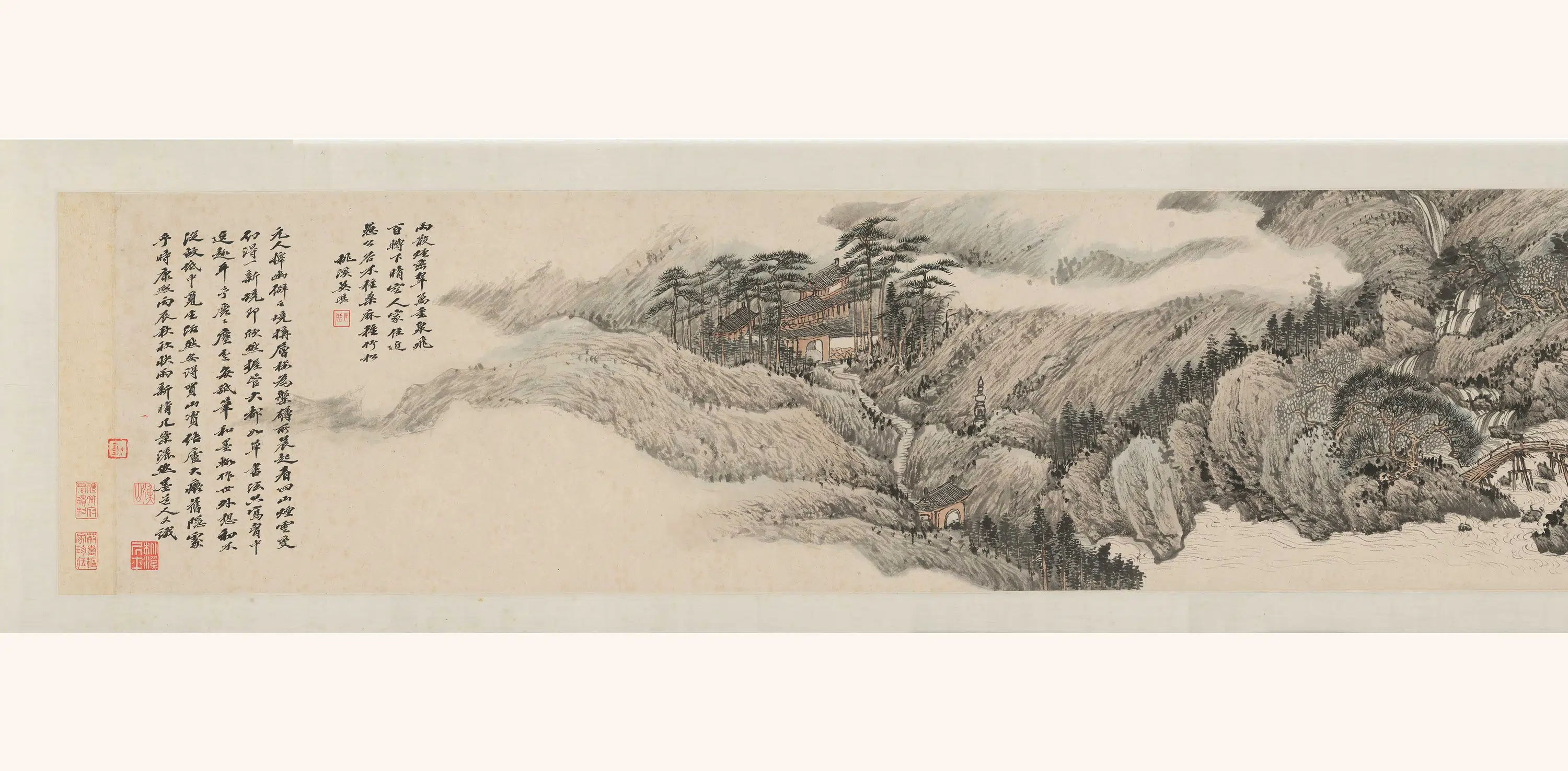 清代【吴历】《雨散烟峦卷》 第3张