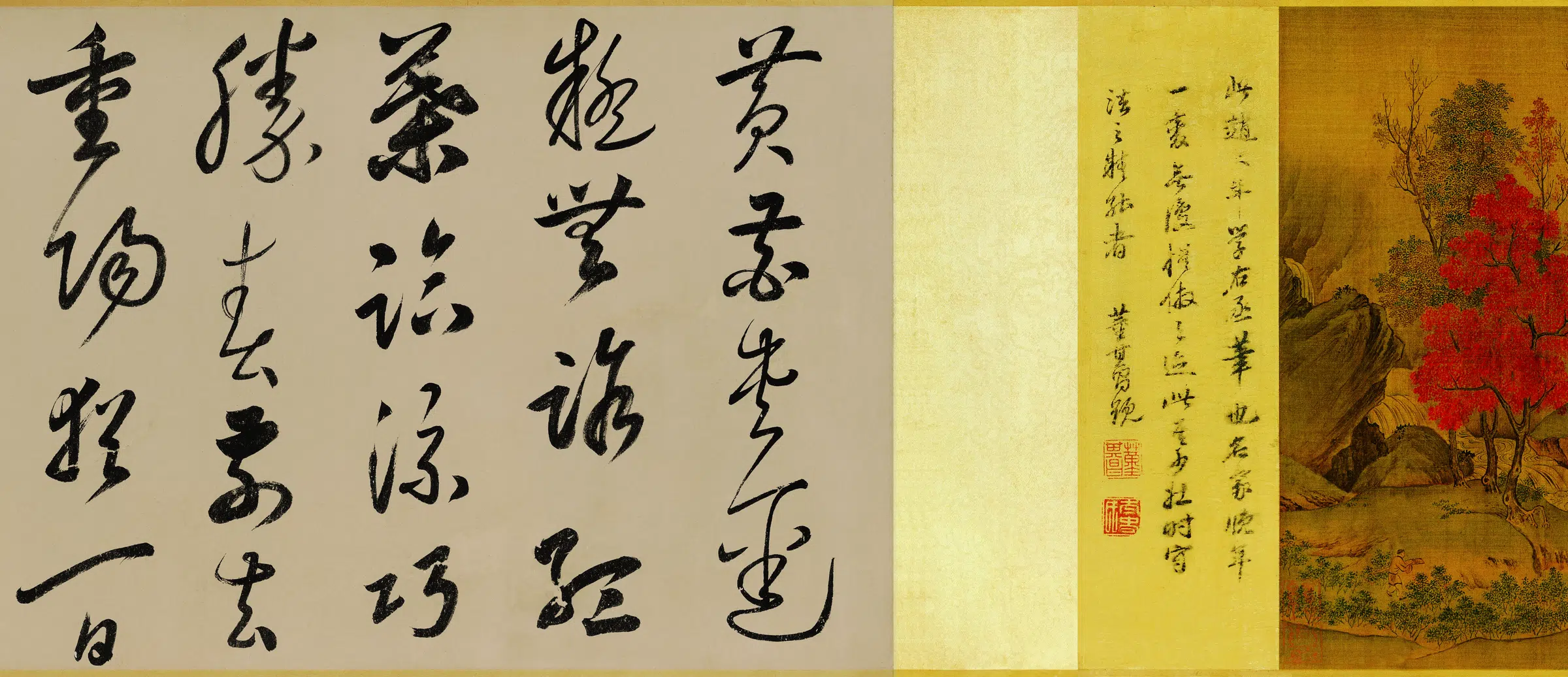 北宋【赵令穰】《陶潜赏菊图全卷绢本》 第5张