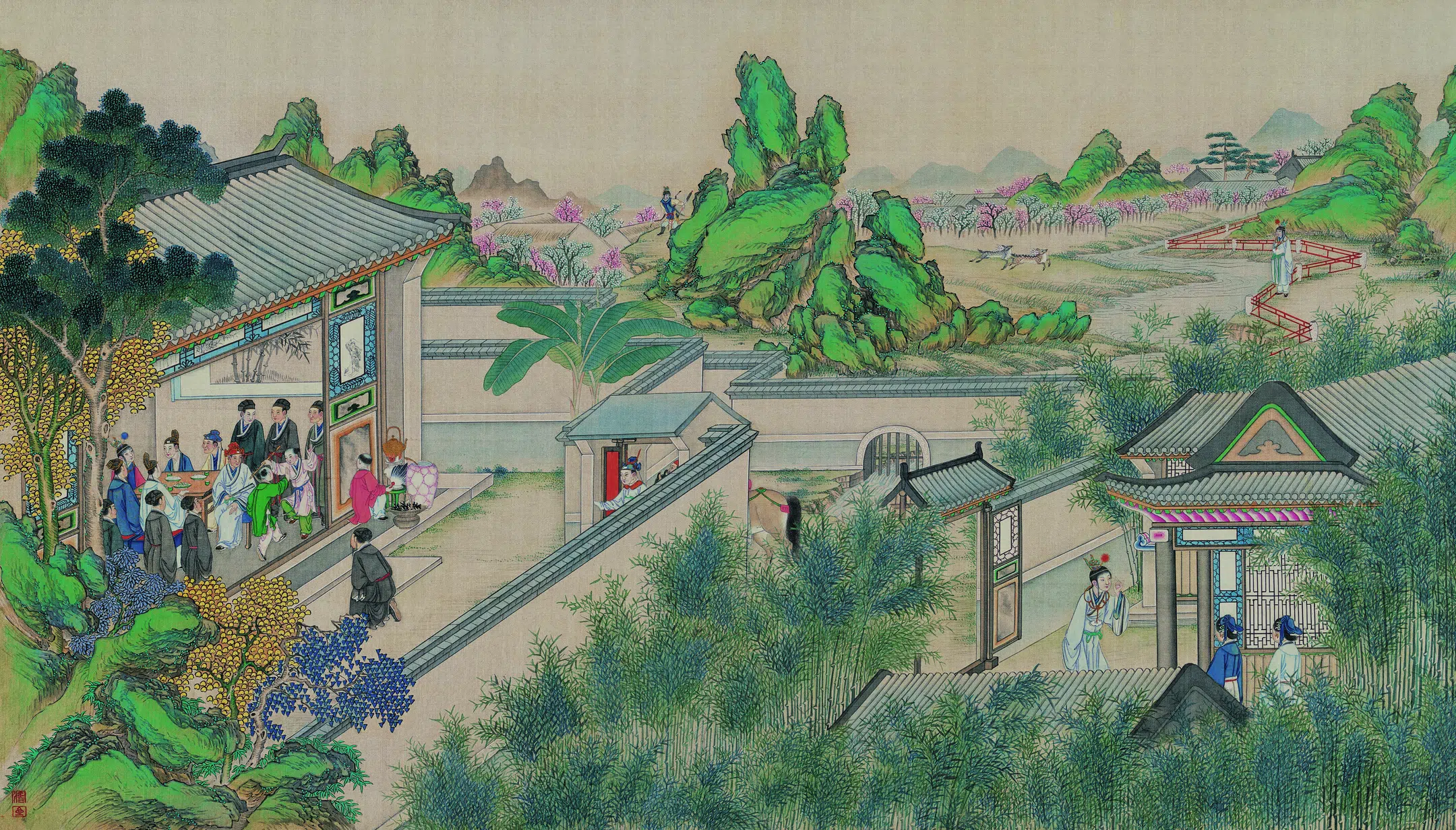 【孙温】《红楼梦图册第二版高清-24潇湘馆春困发幽情》 第1张