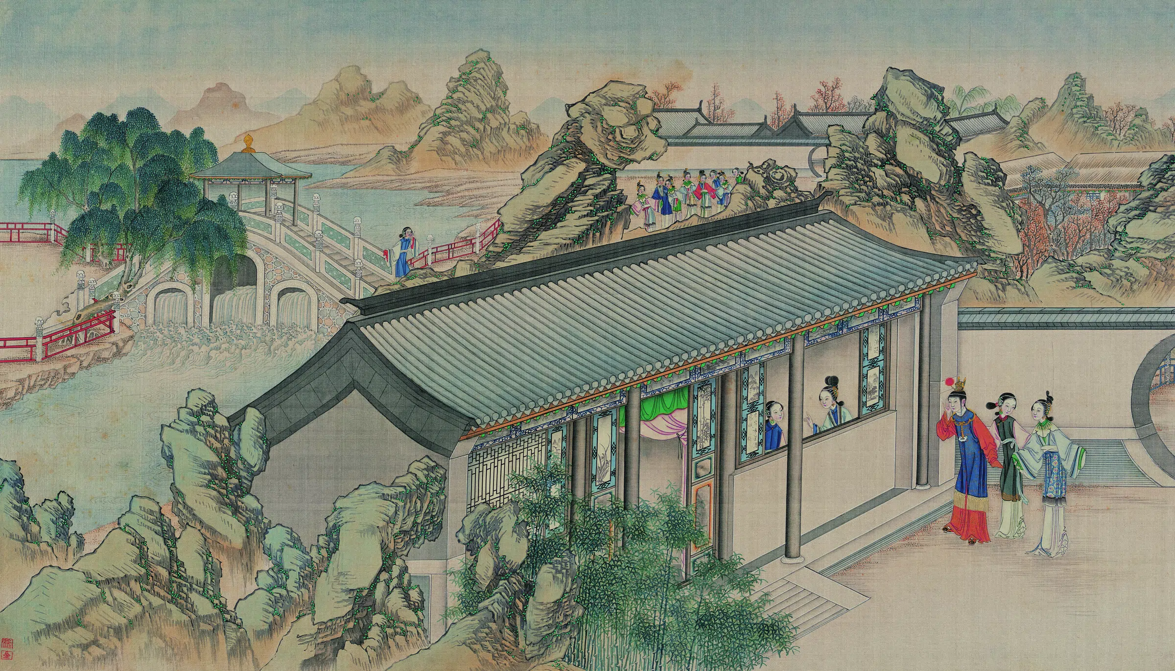 【孙温】《红楼梦图册第二版高清-48-49滥情人情误思游艺》 第1张