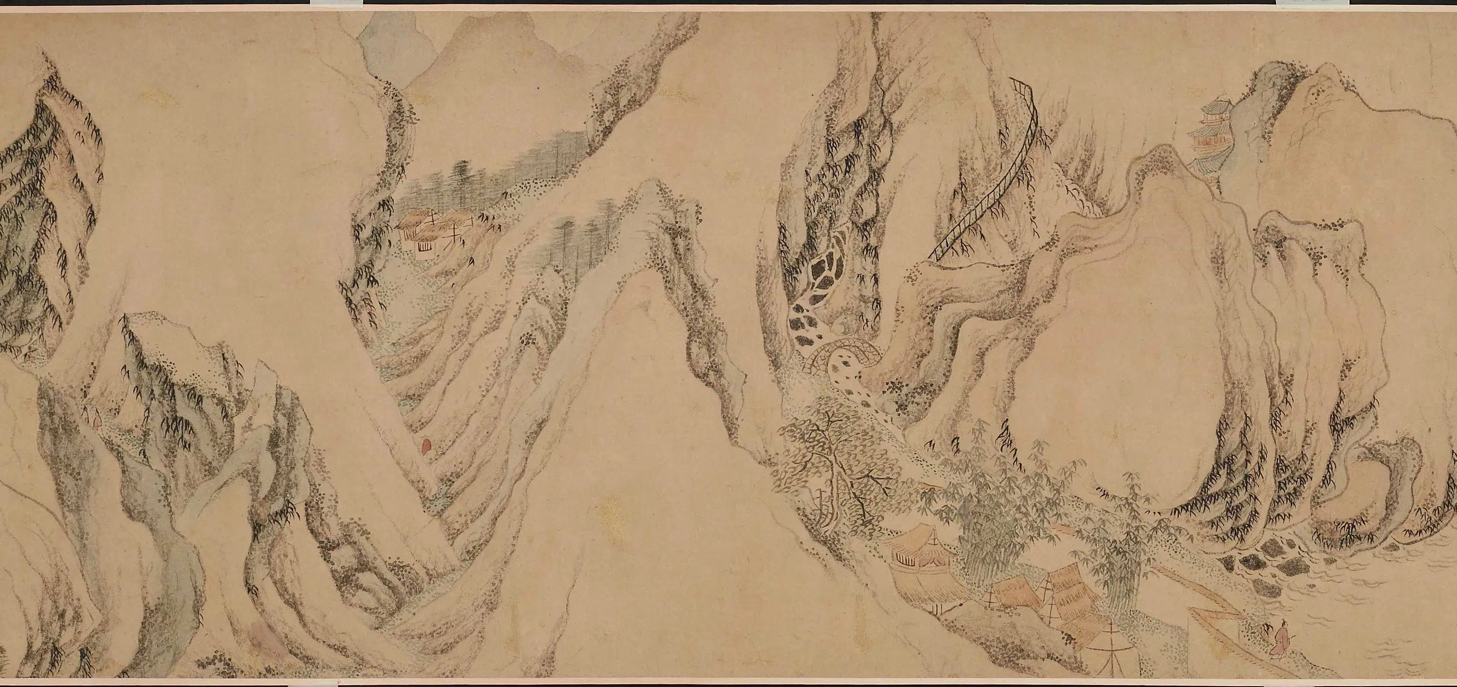 明朝【魏之璜】《溪山舟行图卷》 第3张