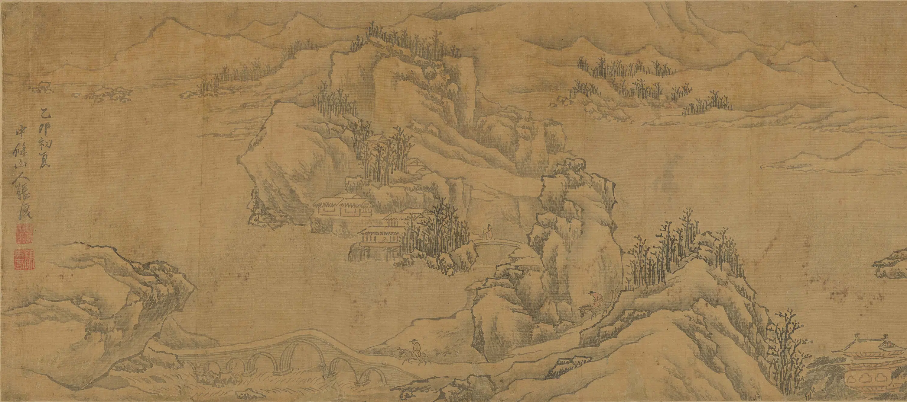 明朝【张复】《雪景卷》