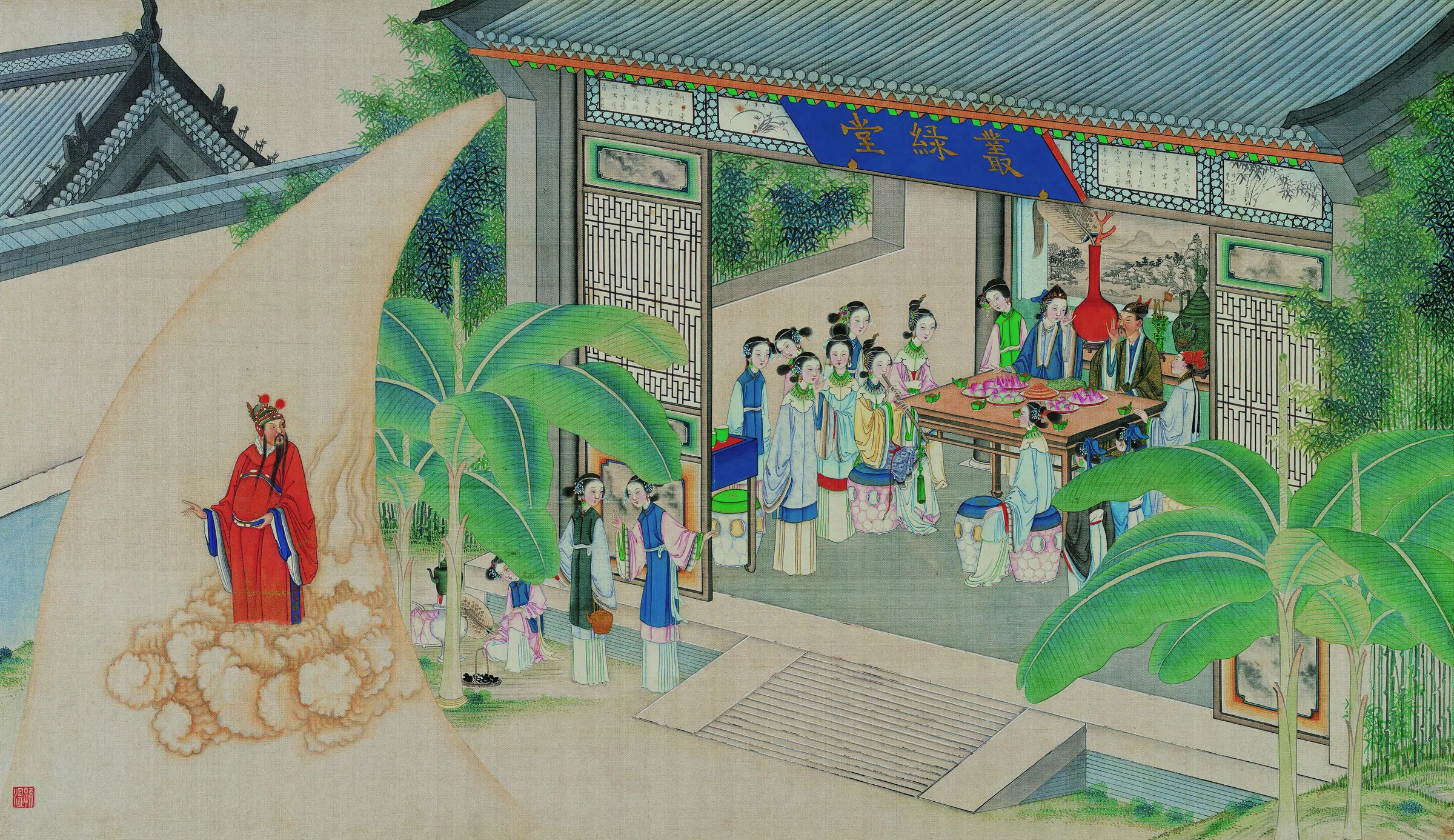 【孙温】《红楼梦图册第二版高清-74-75开夜宴异兆发悲音》 第1张 【孙温】《红楼梦图册第二版高清-74-75开夜宴异兆发悲音》 第1张