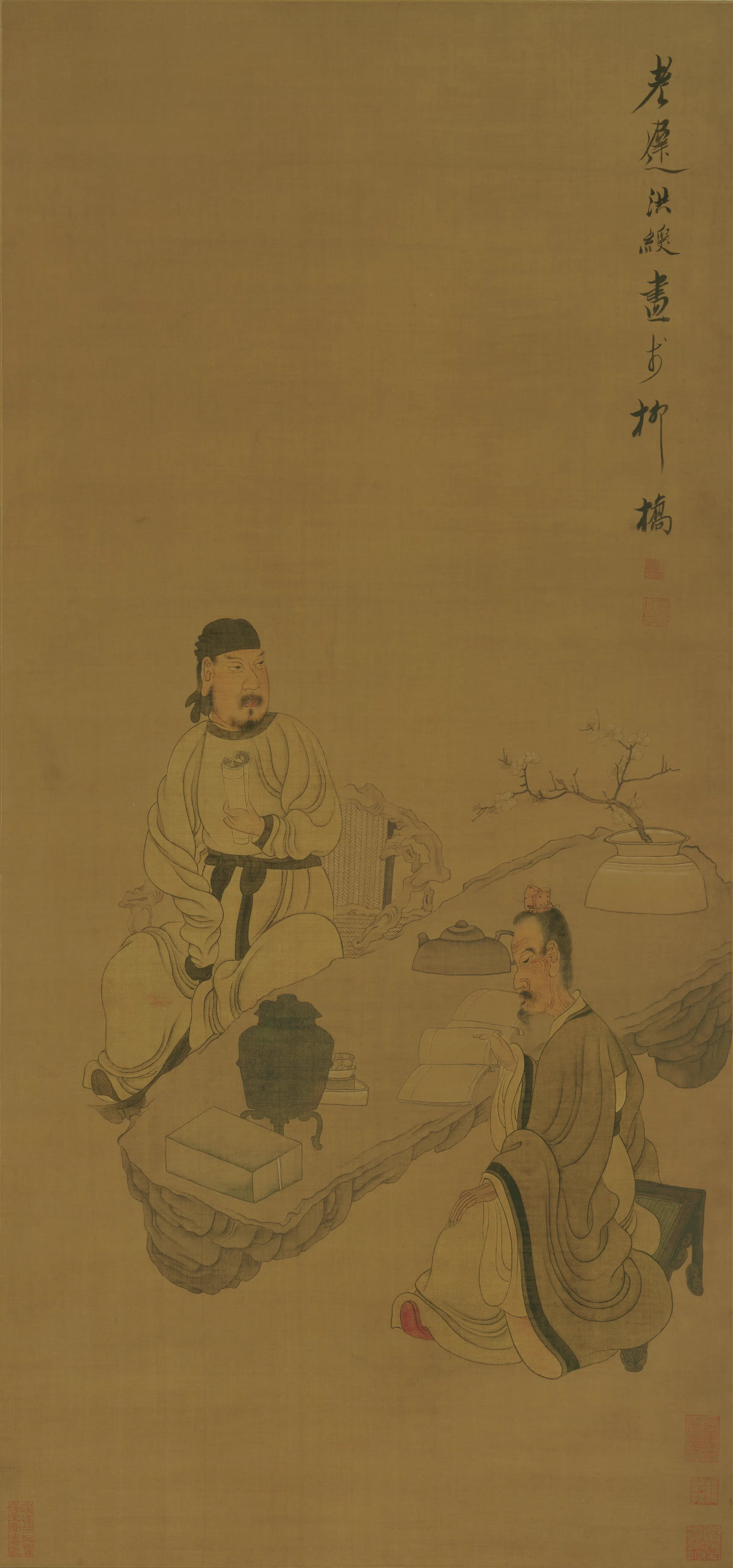 明朝【陈洪绶】《人物图(绢本)》