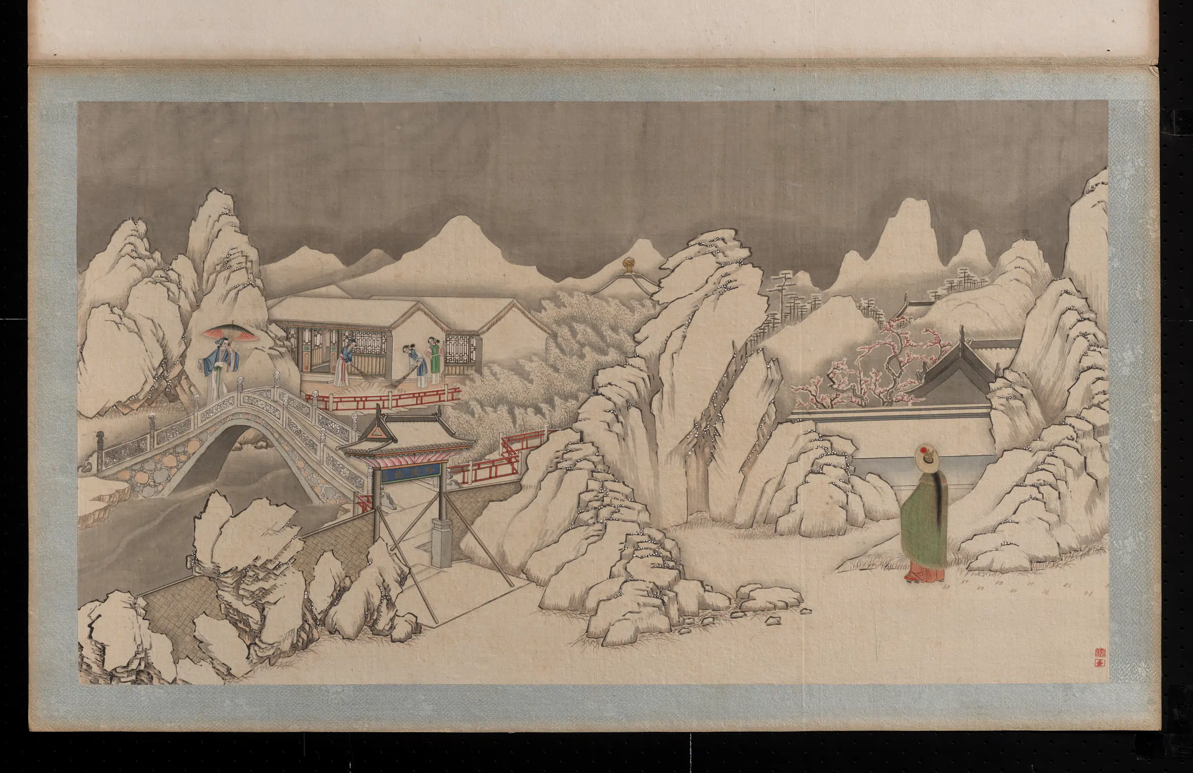 【孙温】《红楼梦画册第一版-琉璃世界白雪红梅》 第1张