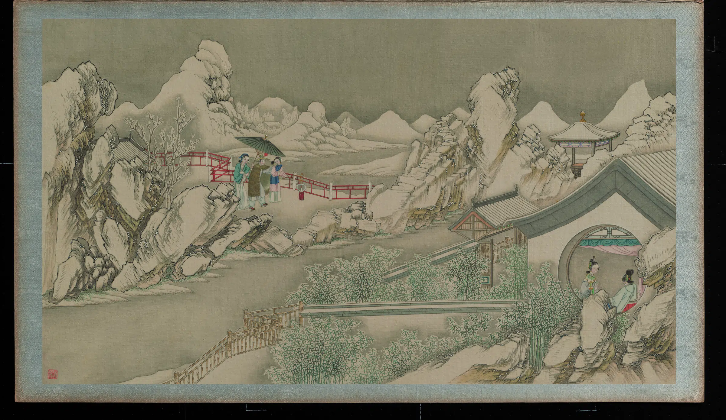 【孙温】《红楼梦画册绢本-金澜契互剖金澜语》 第1张 【孙温】《红楼梦画册绢本-金澜契互剖金澜语》 第1张