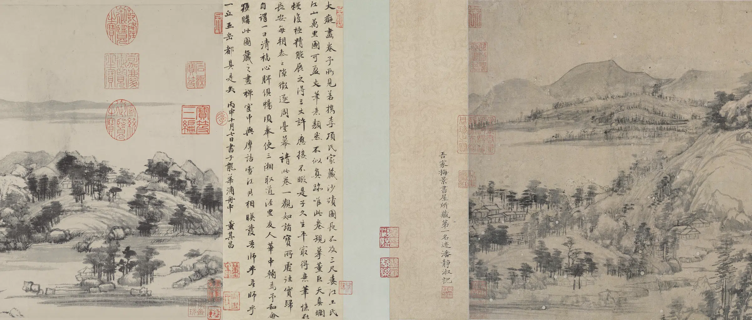 元朝【黄公望】《富春山居图完美合璧卷(剩山无用师)纸本》 第5张 元朝【黄公望】《富春山居图完美合璧卷(剩山无用师)纸本》 第5张
