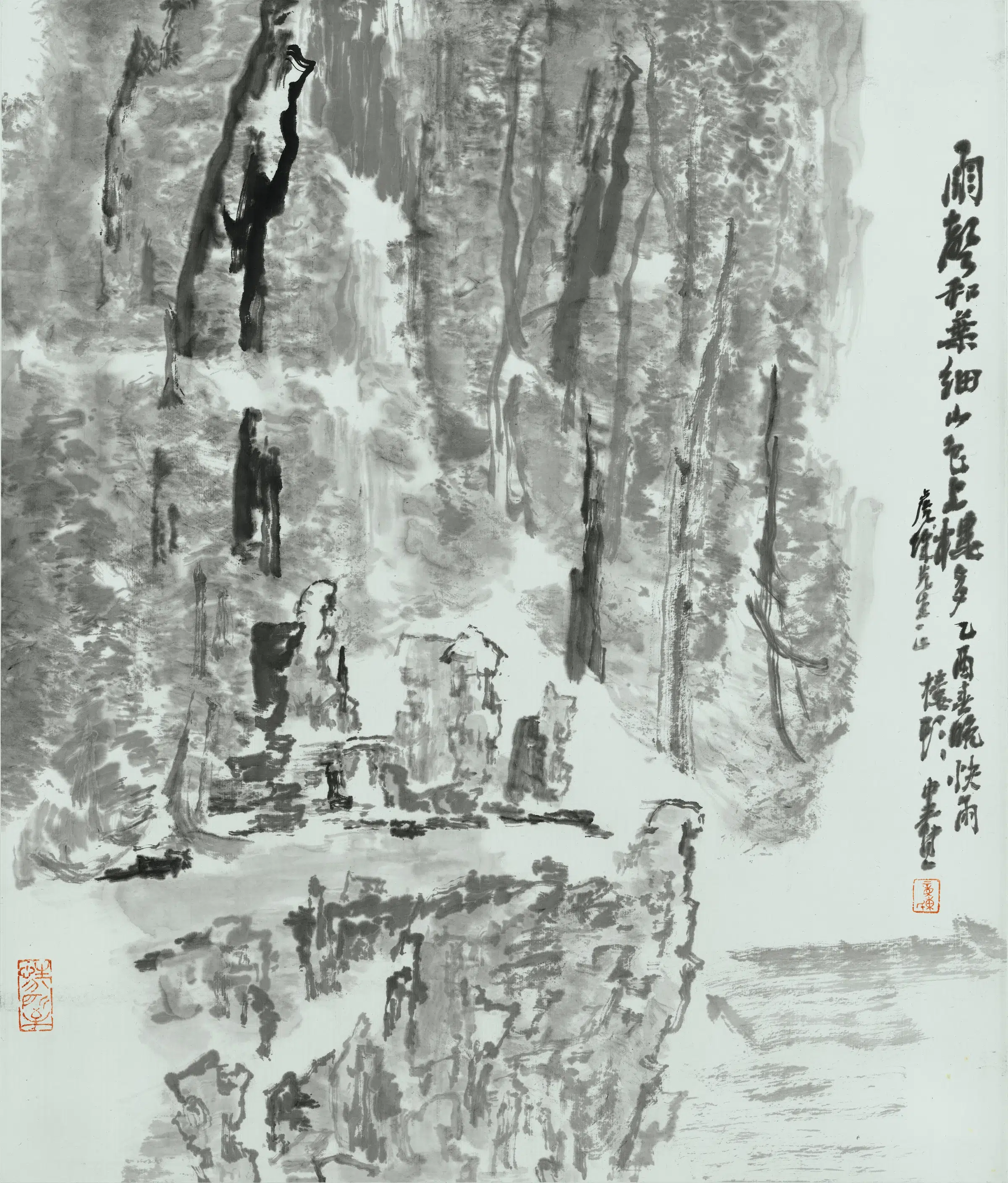 当代【童钟涛】《雨声和乐细》