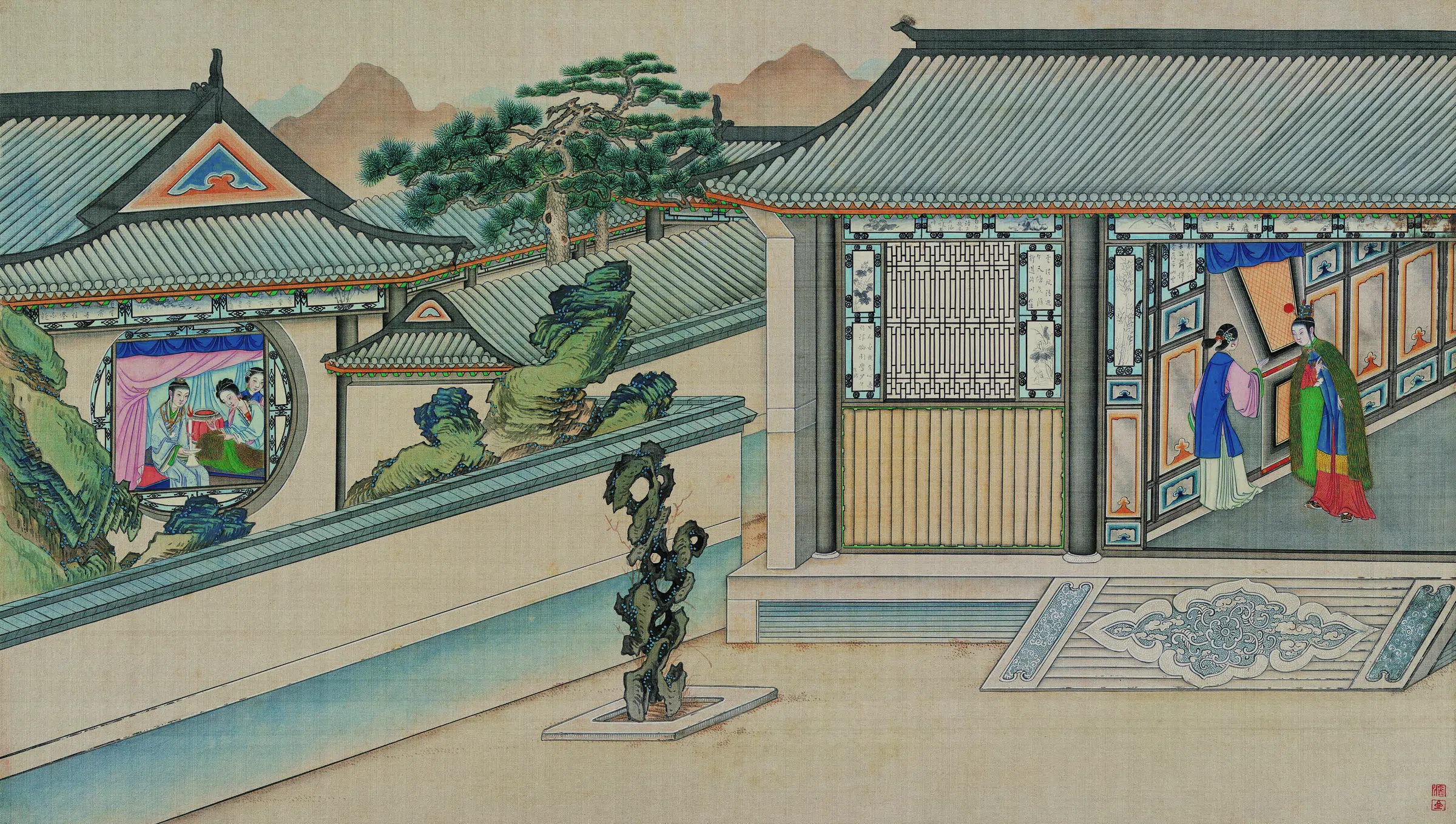 【孙温】《红楼梦图册第二版高清-51-52勇晴雯病补雀金裘》 第1张