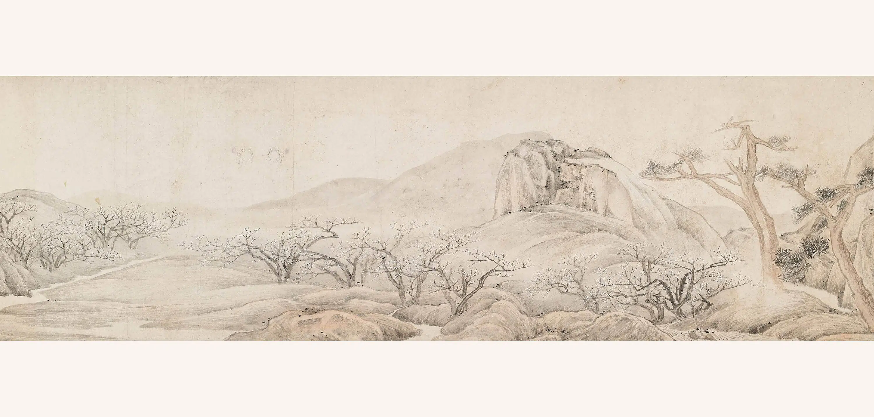 清代【叶欣】《早春赏梅图卷》 第5张 清代【叶欣】《早春赏梅图卷》 第5张