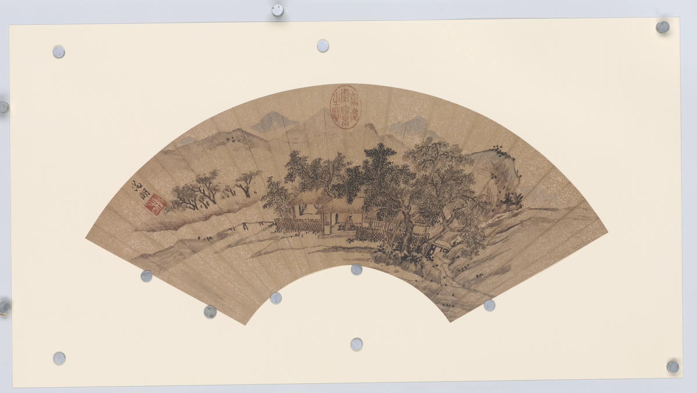 明朝【文徵明】《便面画扇面选集》 第16张 明朝【文徵明】《便面画扇面选集》 第16张