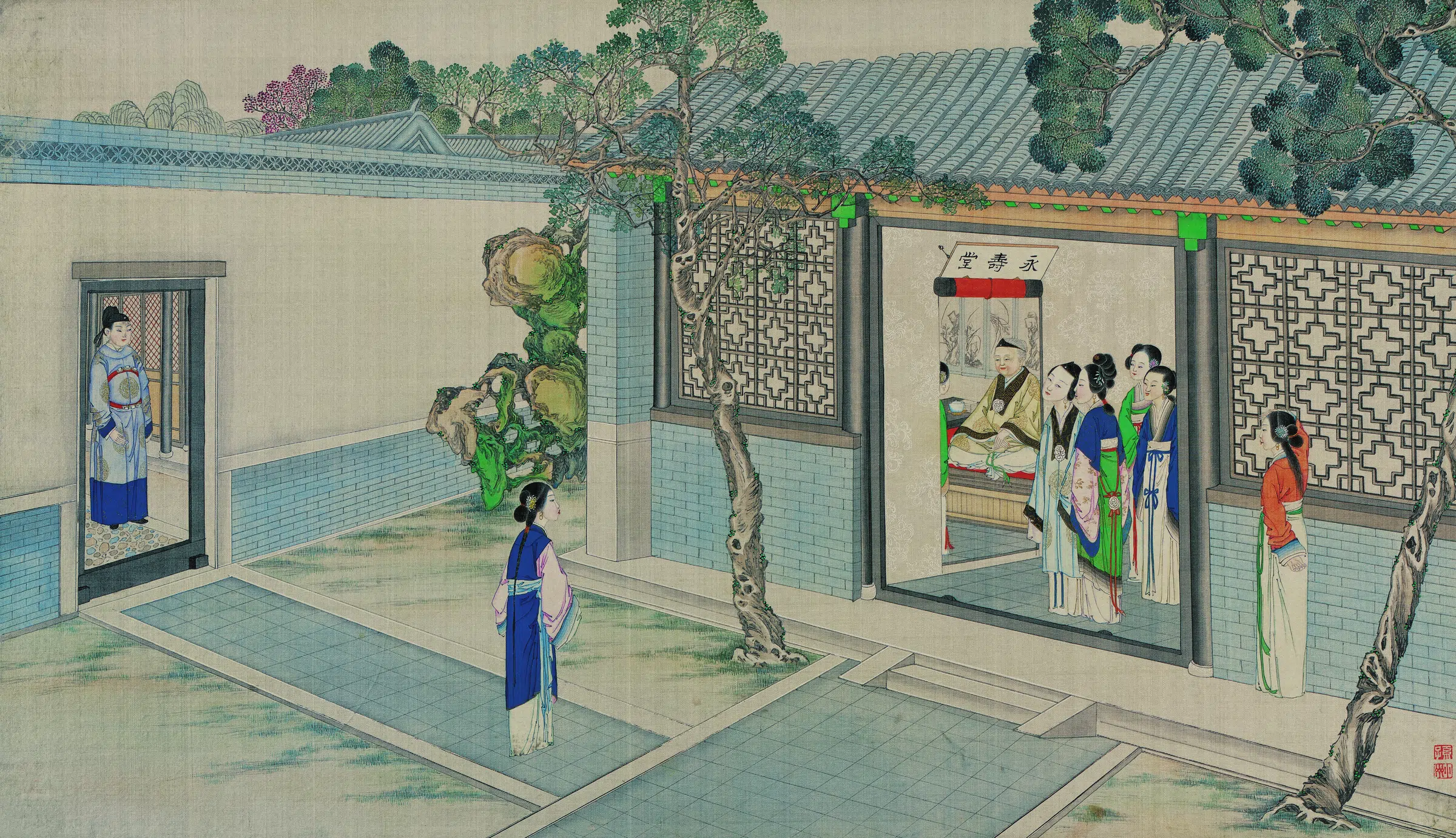 【孙温】《红楼梦图册第二版高清-95-96瞒消息凤姐设奇谋》 第1张
