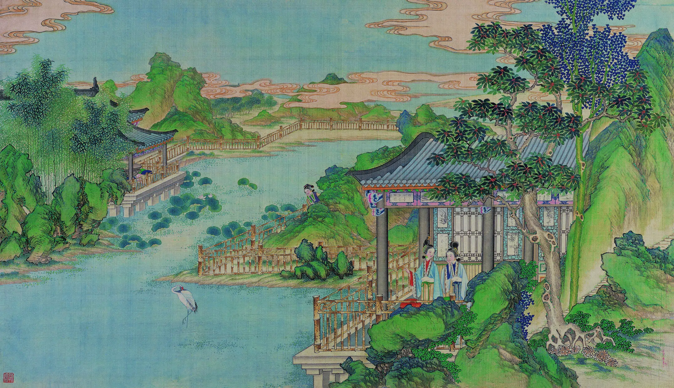 【孙温】《红楼梦图册第二版高清-75-76凸碧堂品笛感凄清》 第1张