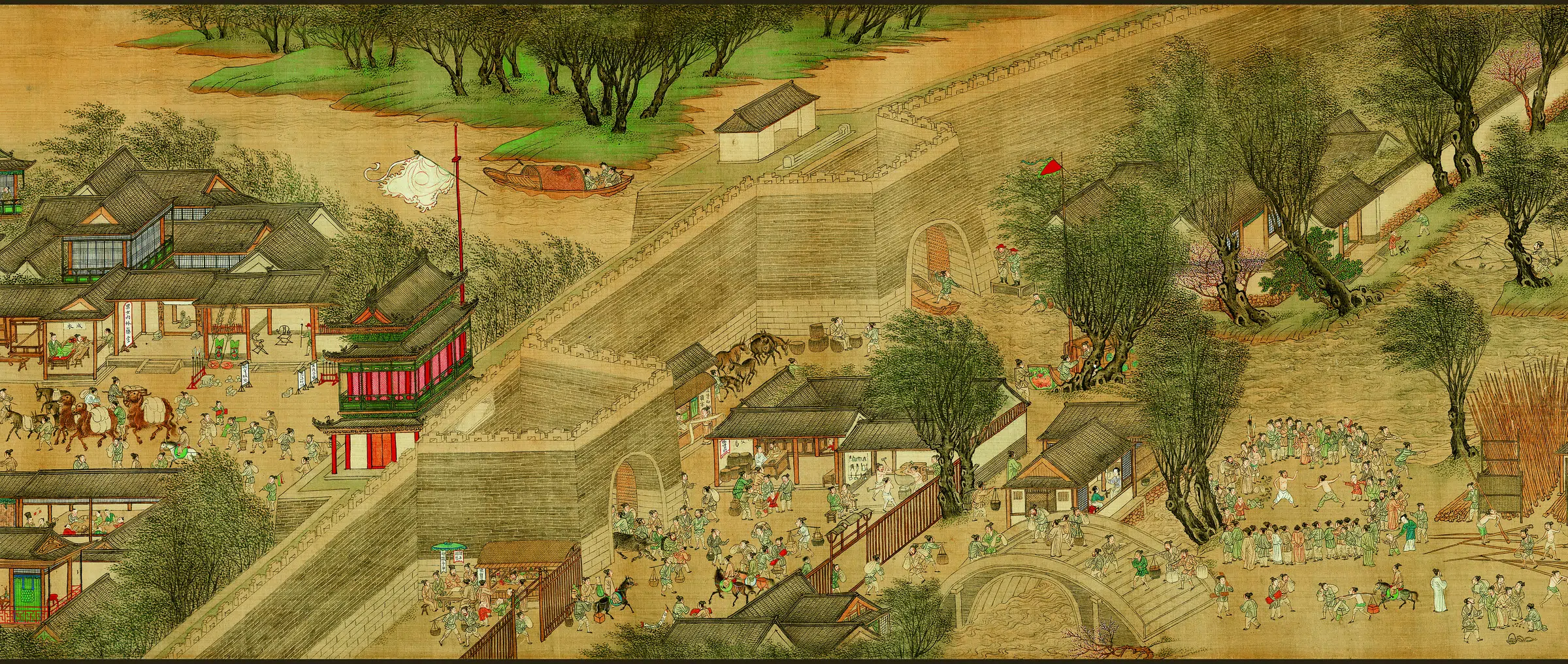 明朝【仇英】《清明上河图(全卷绢本)》 第13张 明朝【仇英】《清明上河图(全卷绢本)》 第13张