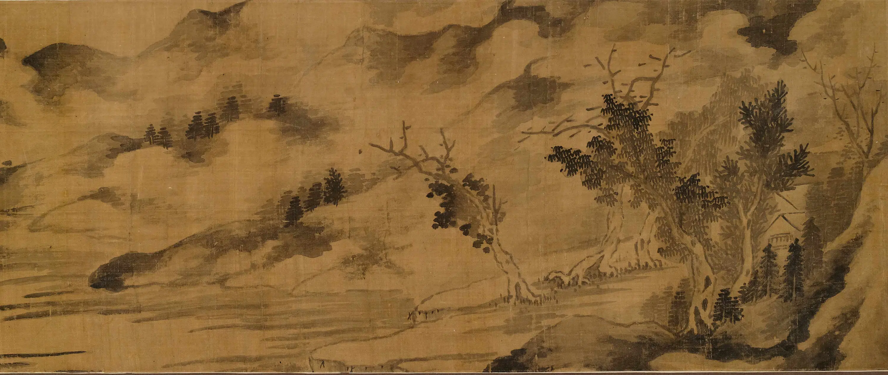 清代【李渔】《烟光云景卷》 第3张