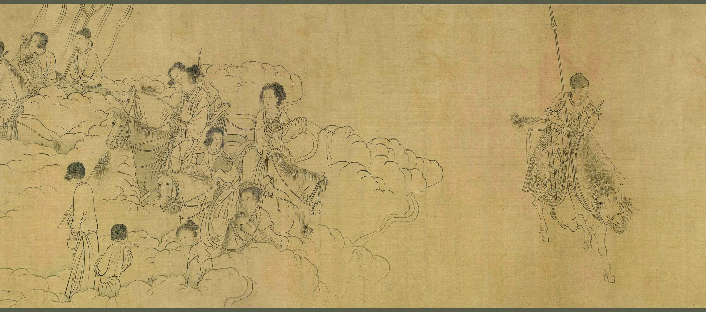 宋朝【李公麟】《西岳降灵图卷(绢本)》 第4张 宋朝【李公麟】《西岳降灵图卷(绢本)》 第4张
