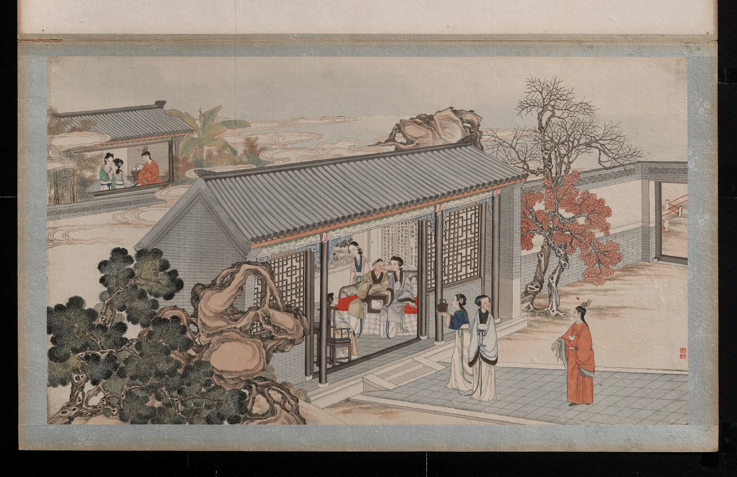 【孙温】《红楼梦画册第一版-布疑阵宝女妄谈禅》