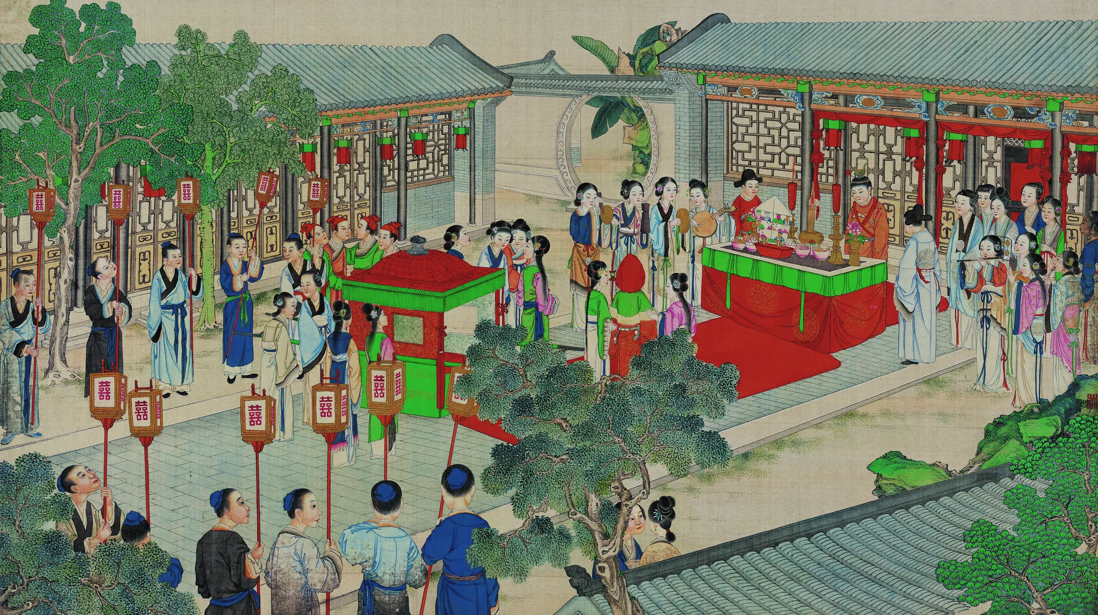 【孙温】《红楼梦图册第二版高清-97-98薛宝钗出闺成大礼》 第1张 【孙温】《红楼梦图册第二版高清-97-98薛宝钗出闺成大礼》 第1张