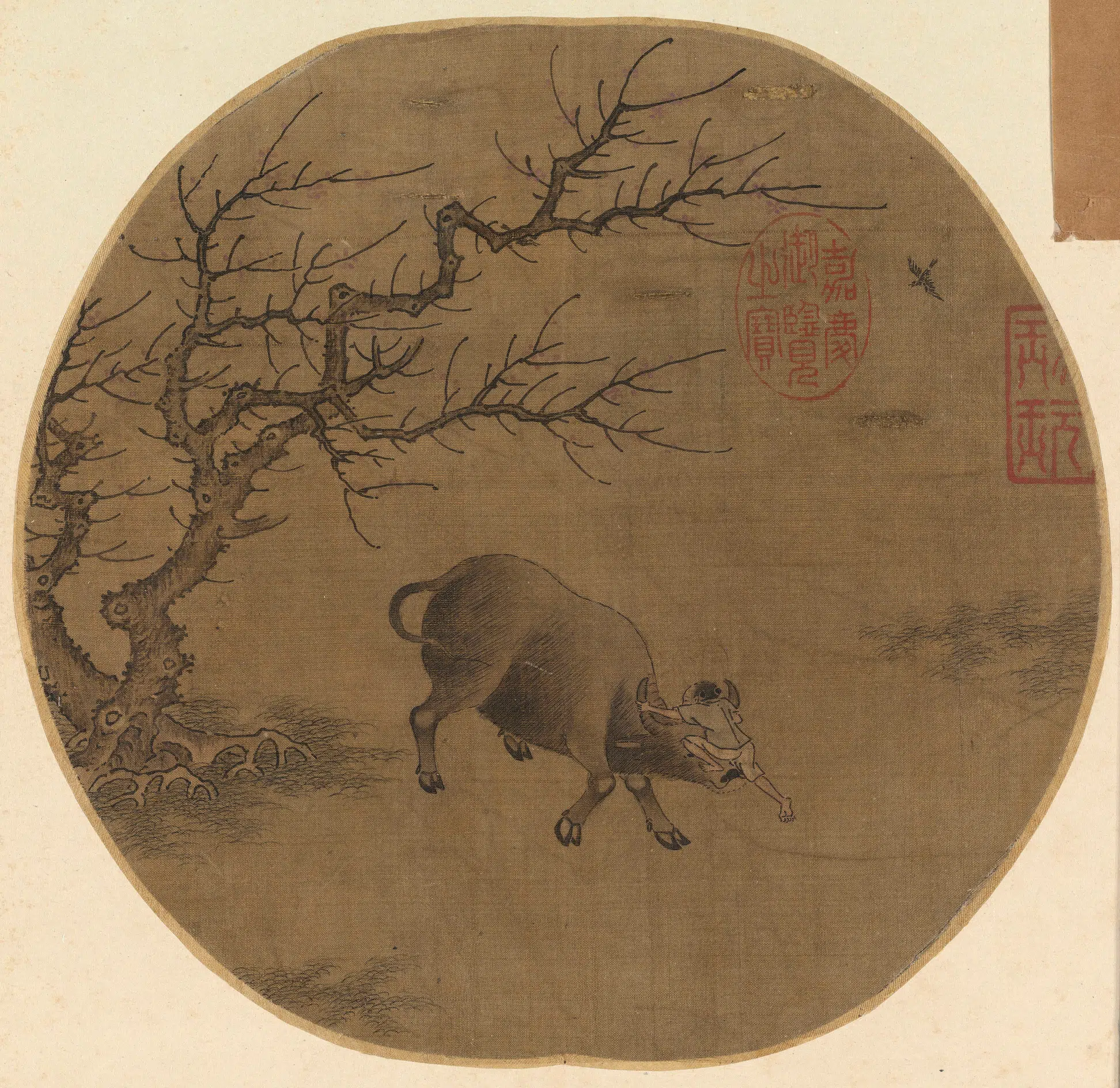 宋代【李唐】《牧牛图页》