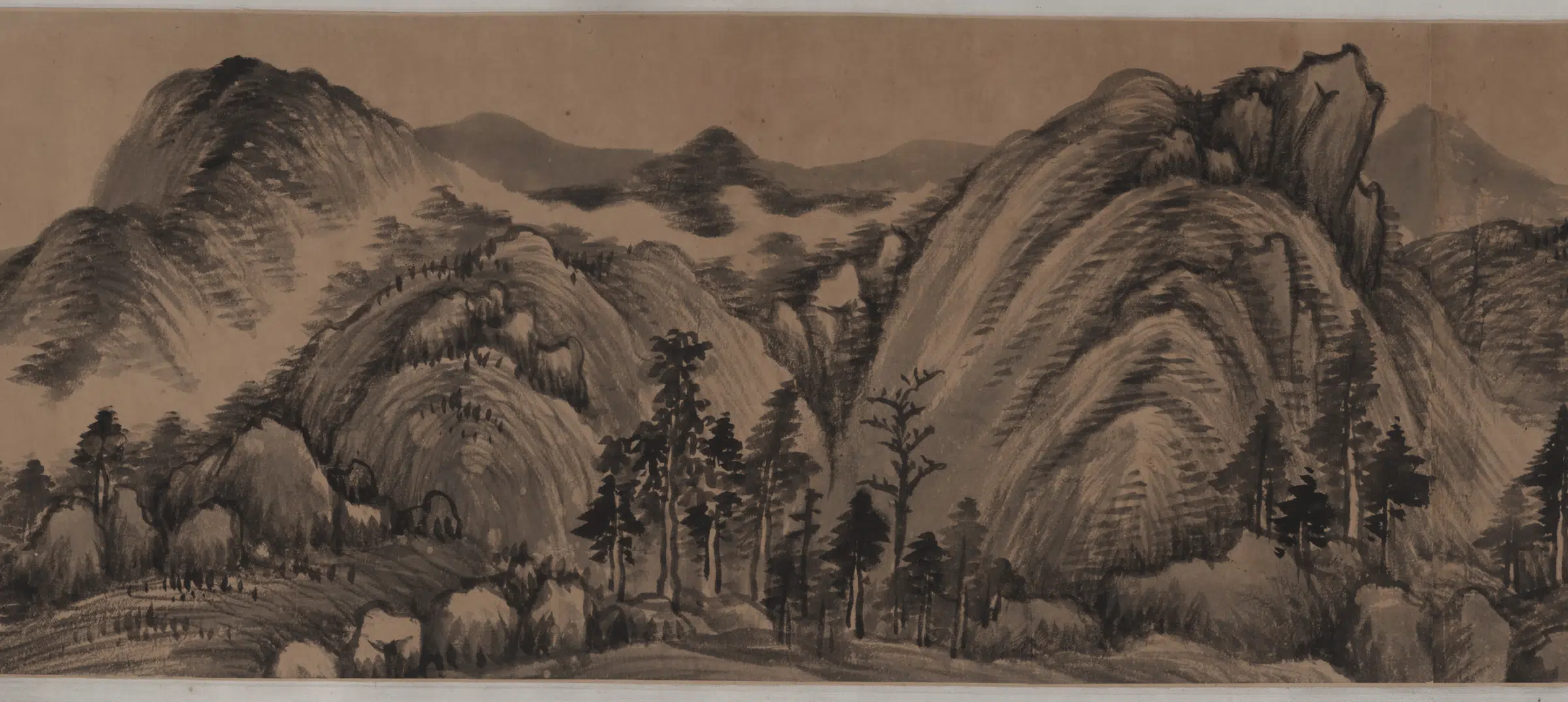 【王鉴】《仿米氏春山图》 第2张