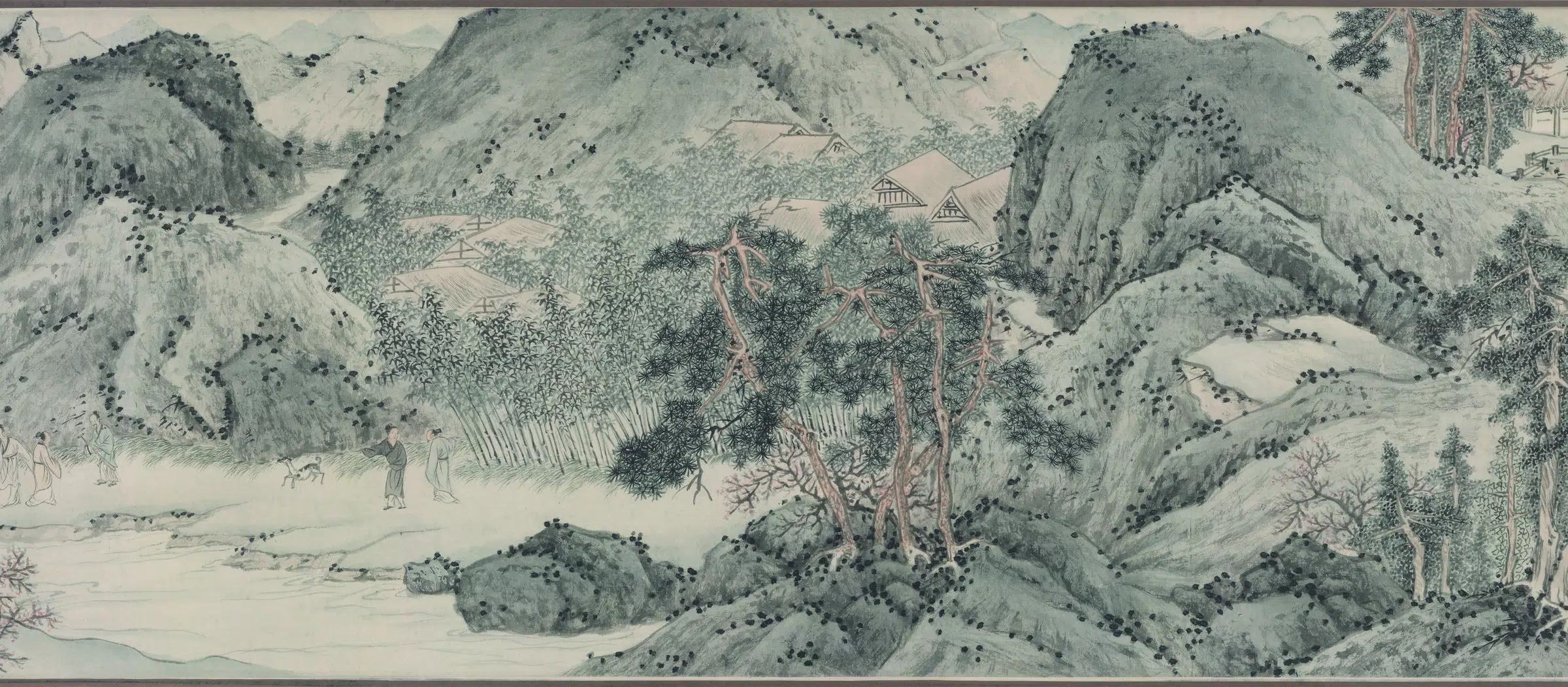明朝【文徵明】《桃源问津图(全卷)纸本》 第8张 明朝【文徵明】《桃源问津图(全卷)纸本》 第8张