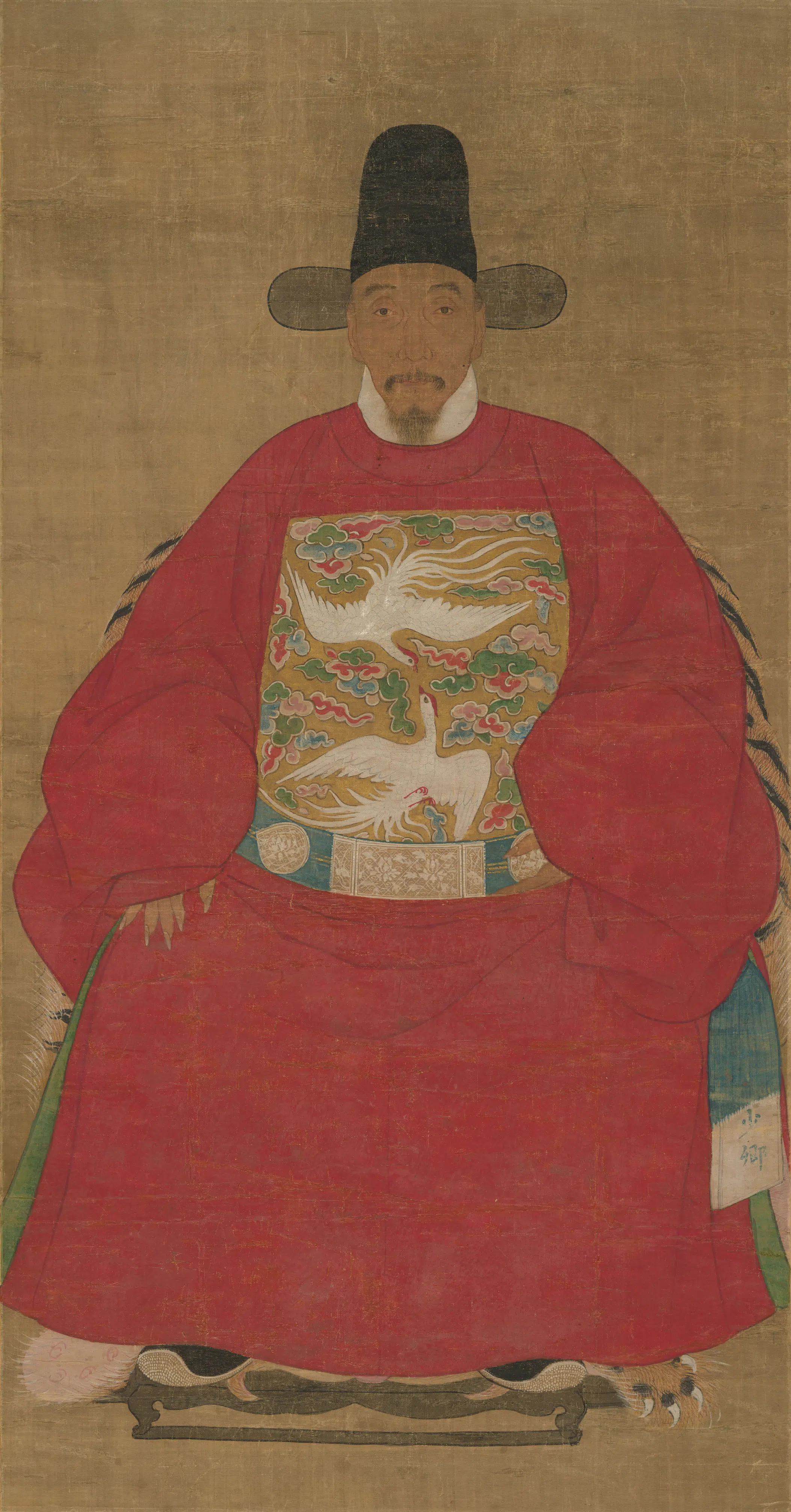 清代【佚名】《肖像画明代少卿像轴》 第1张 清代【佚名】《肖像画明代少卿像轴》 第1张