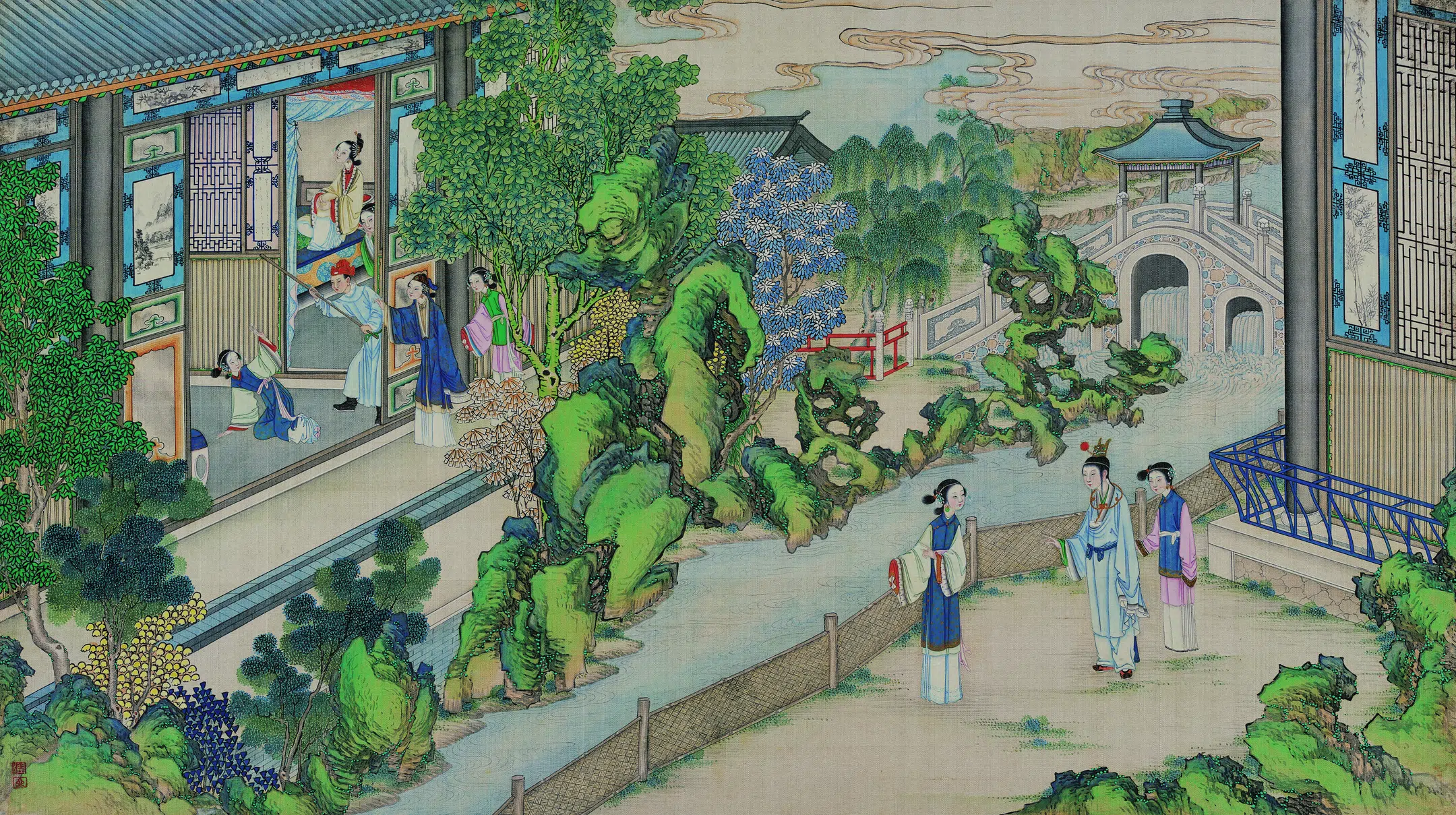 【孙温】《红楼梦图册第二版高清-80美香菱屈受贪夫棒》 第1张 【孙温】《红楼梦图册第二版高清-80美香菱屈受贪夫棒》 第1张
