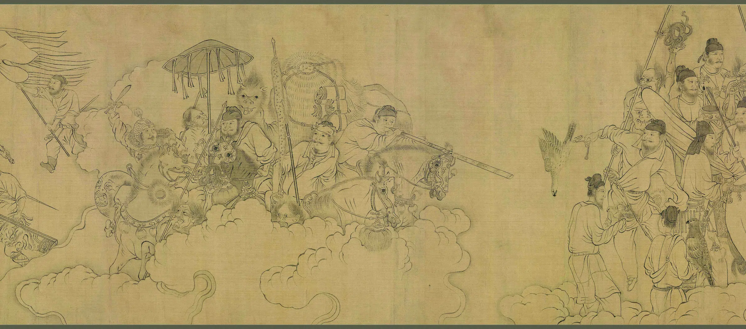 宋朝【李公麟】《西岳降灵图卷(绢本)》 第7张 宋朝【李公麟】《西岳降灵图卷(绢本)》 第7张