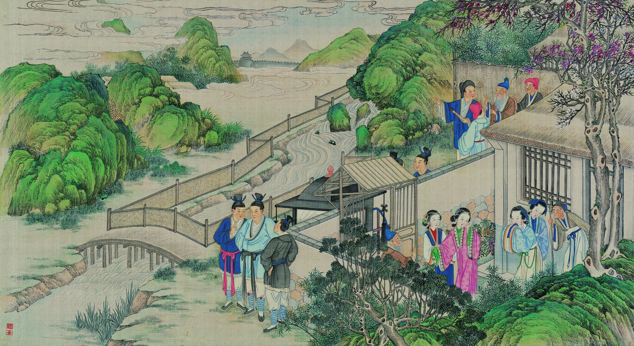 【孙温】《红楼梦图册第二版高清-02贾雨村用轿接娇杏》 第1张