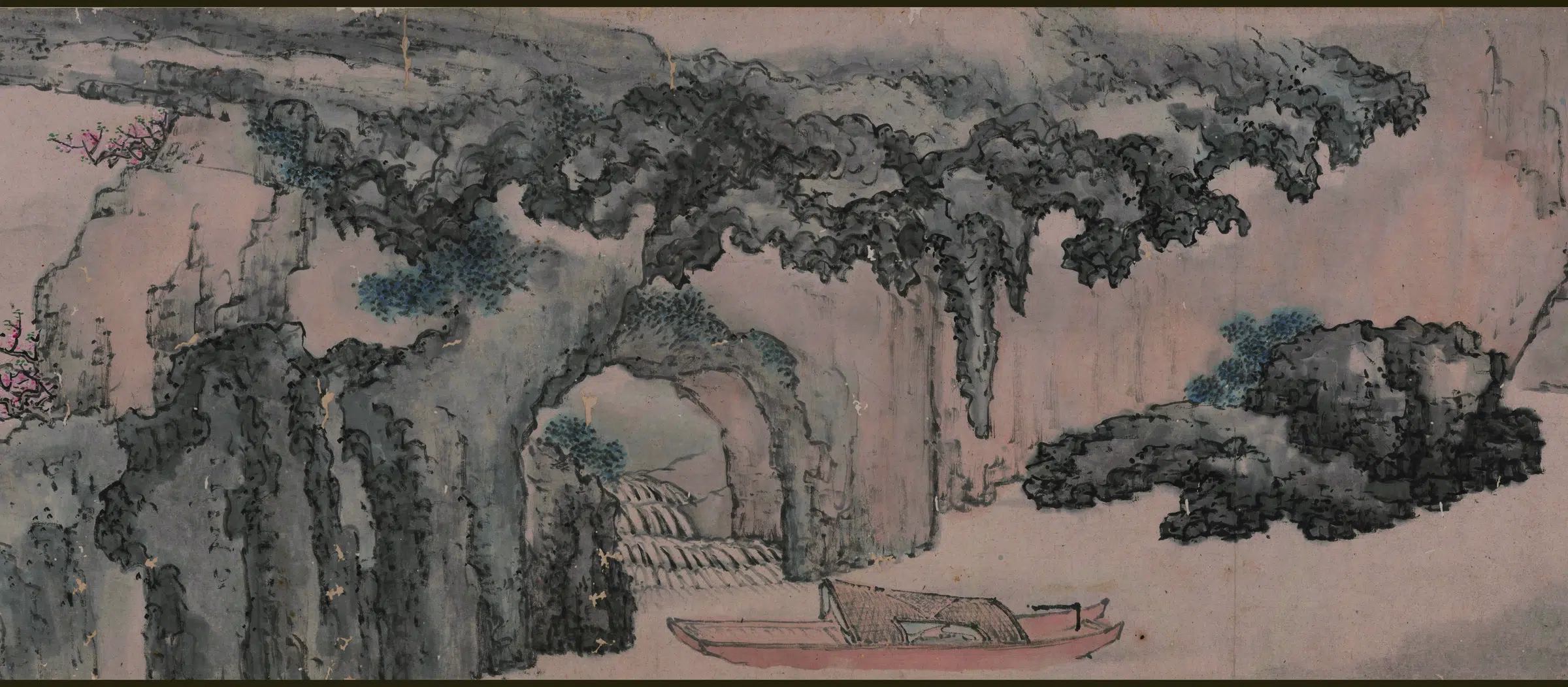 明朝【仇英】《桃花源图卷纸本(传)》 第3张