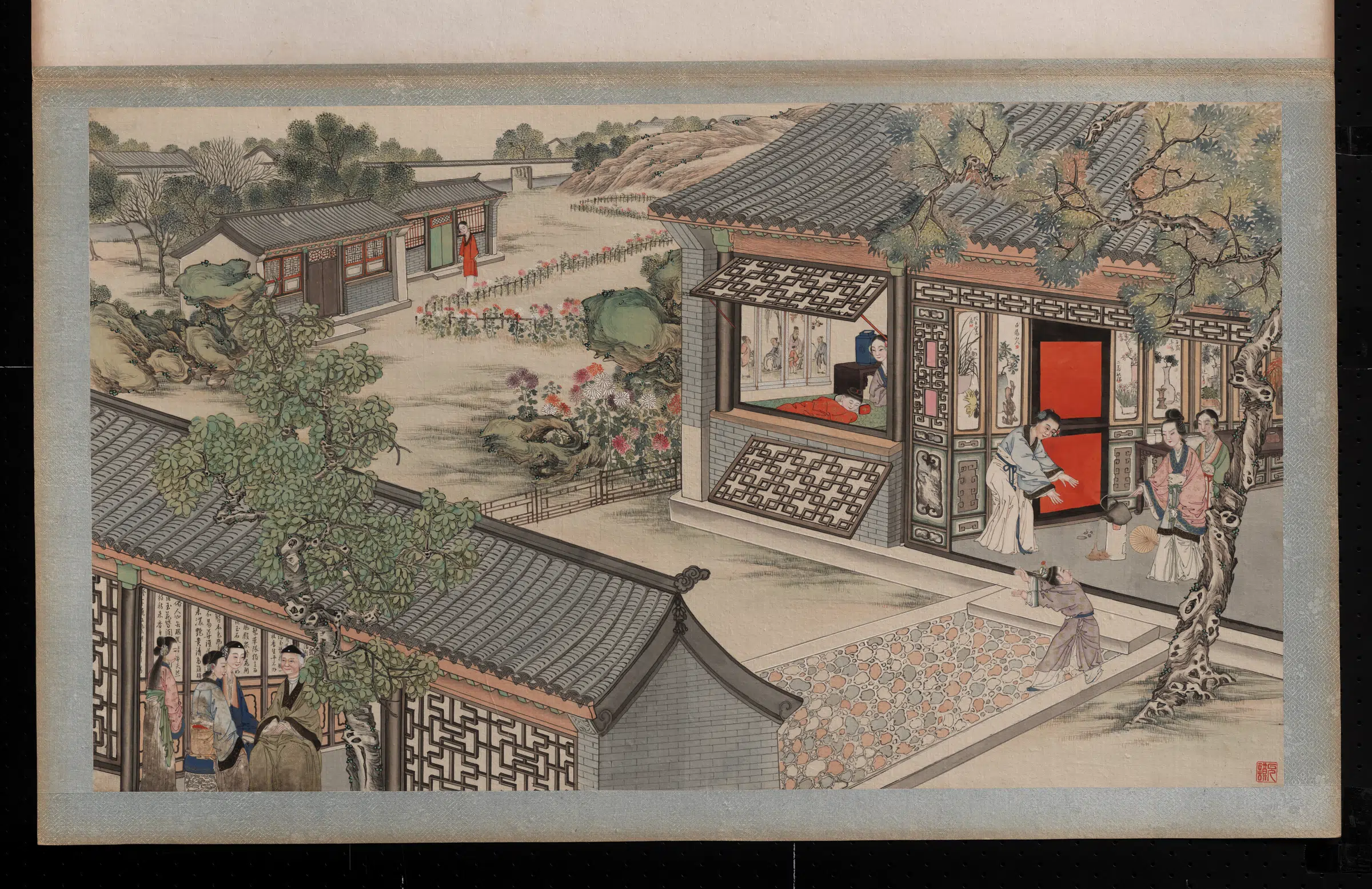 【孙温】《红楼梦画册第一版-探敬风贾缳重结怨》 第1张