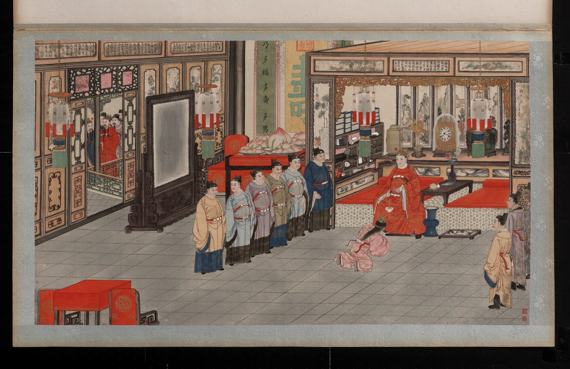 【孙温】《红楼梦画册第一版-贾宝玉至王府贺寿》 第1张