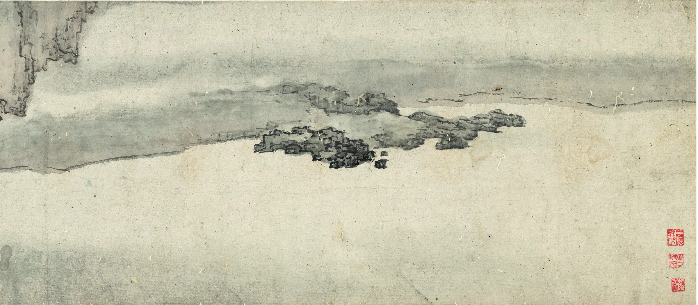 清代【黄夔】《山水人物手卷(桃花源图)》 第7张