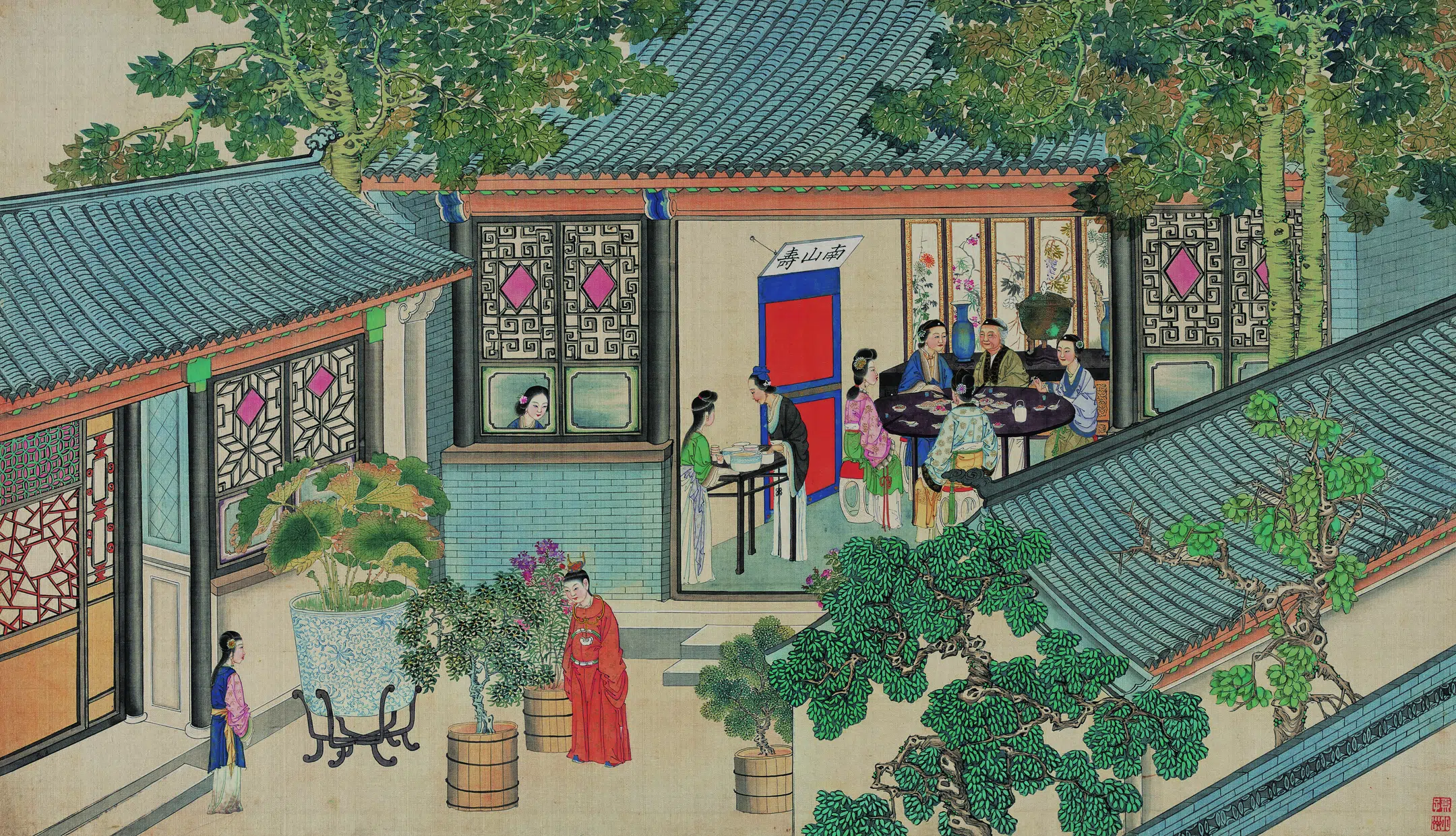 【孙温】《红楼梦图册第二版高清-84薛姨嫣细言改秋菱》 第1张 【孙温】《红楼梦图册第二版高清-84薛姨嫣细言改秋菱》 第1张