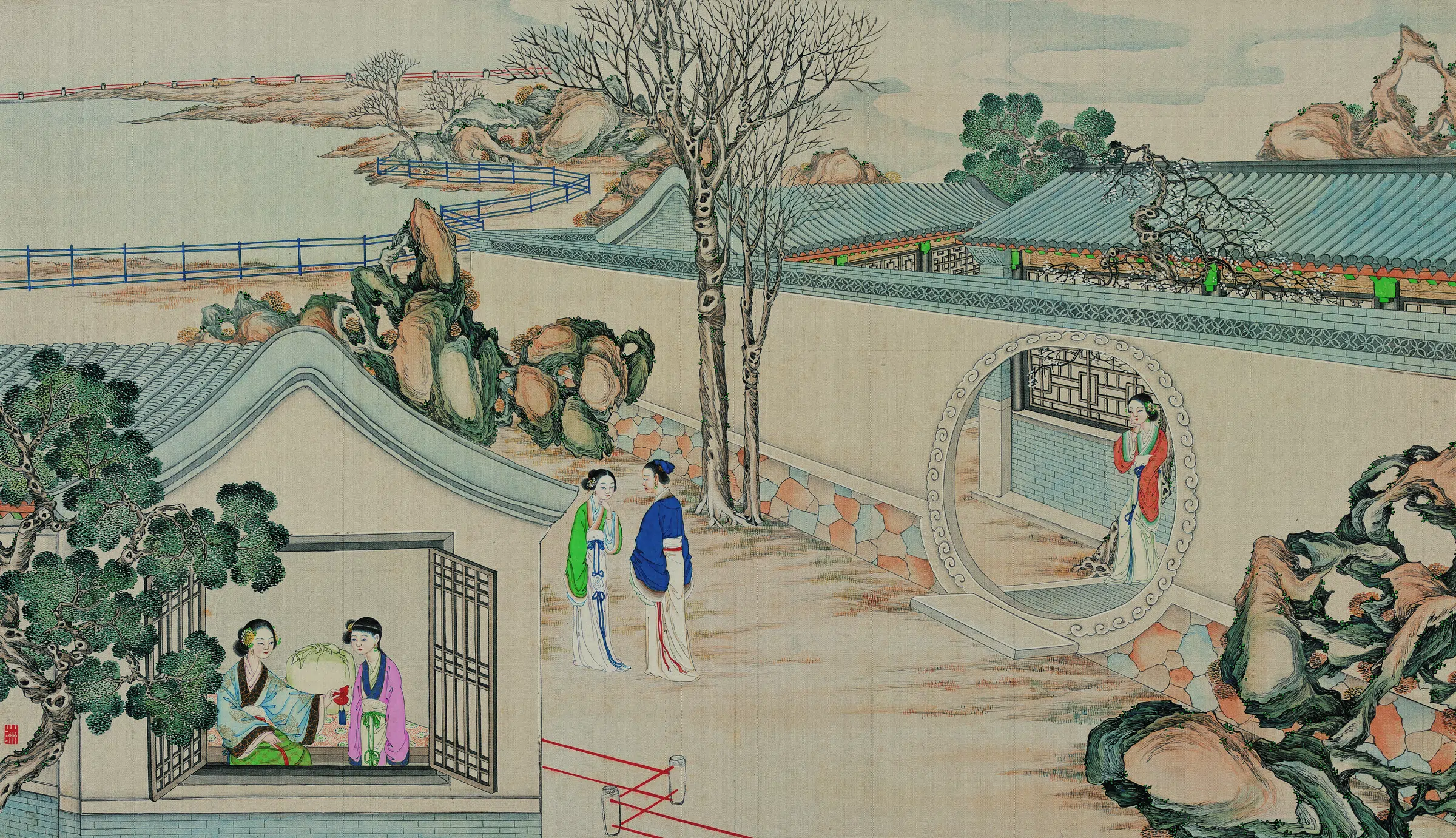 【孙温】《红楼梦图册第二版高清-90失绵衣贫女耐嗷嘈》 第1张