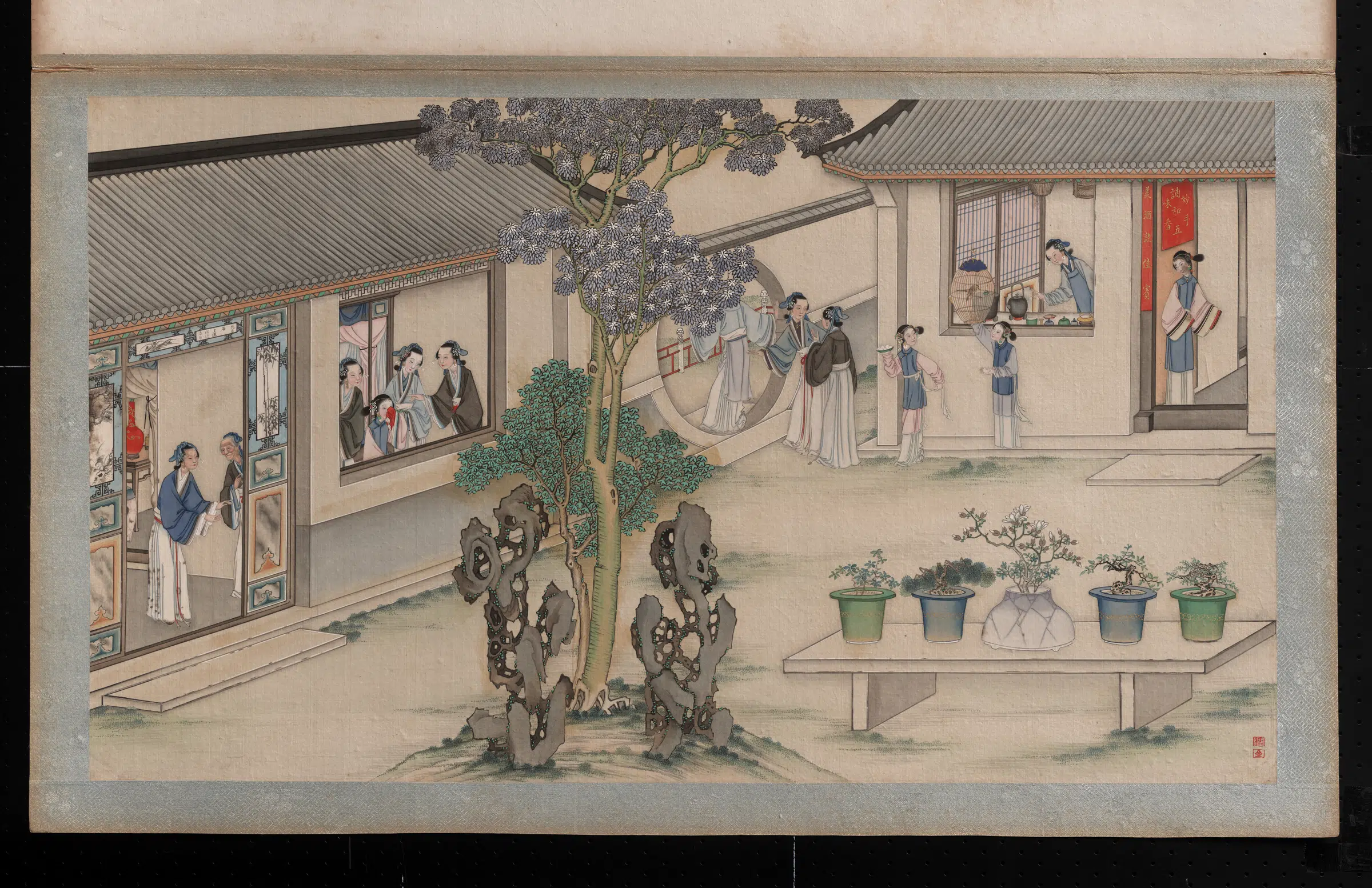 【孙温】《红楼梦画册第一版-玫瑰露引出茯苓霜》 第1张