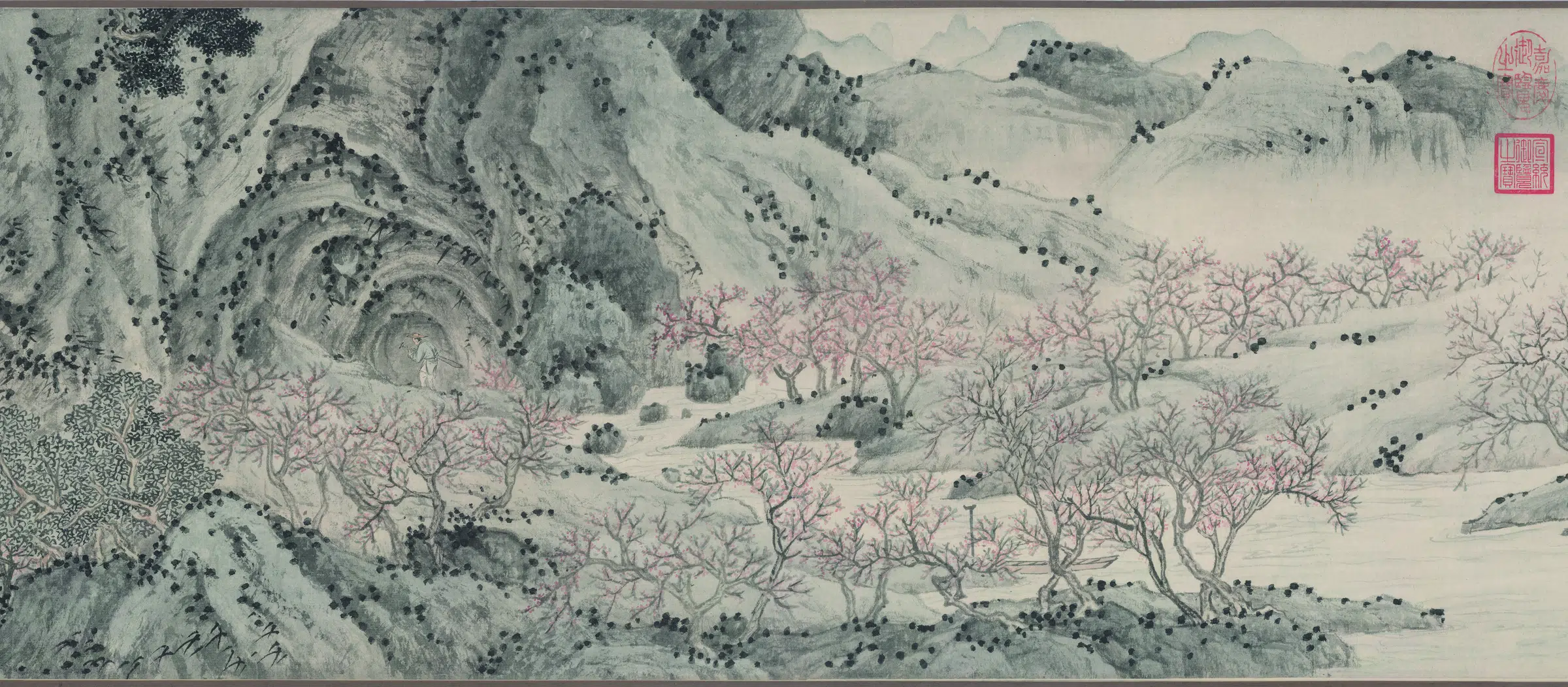 明朝【文徵明】《桃源问津图(全卷)纸本》 第11张 明朝【文徵明】《桃源问津图(全卷)纸本》 第11张