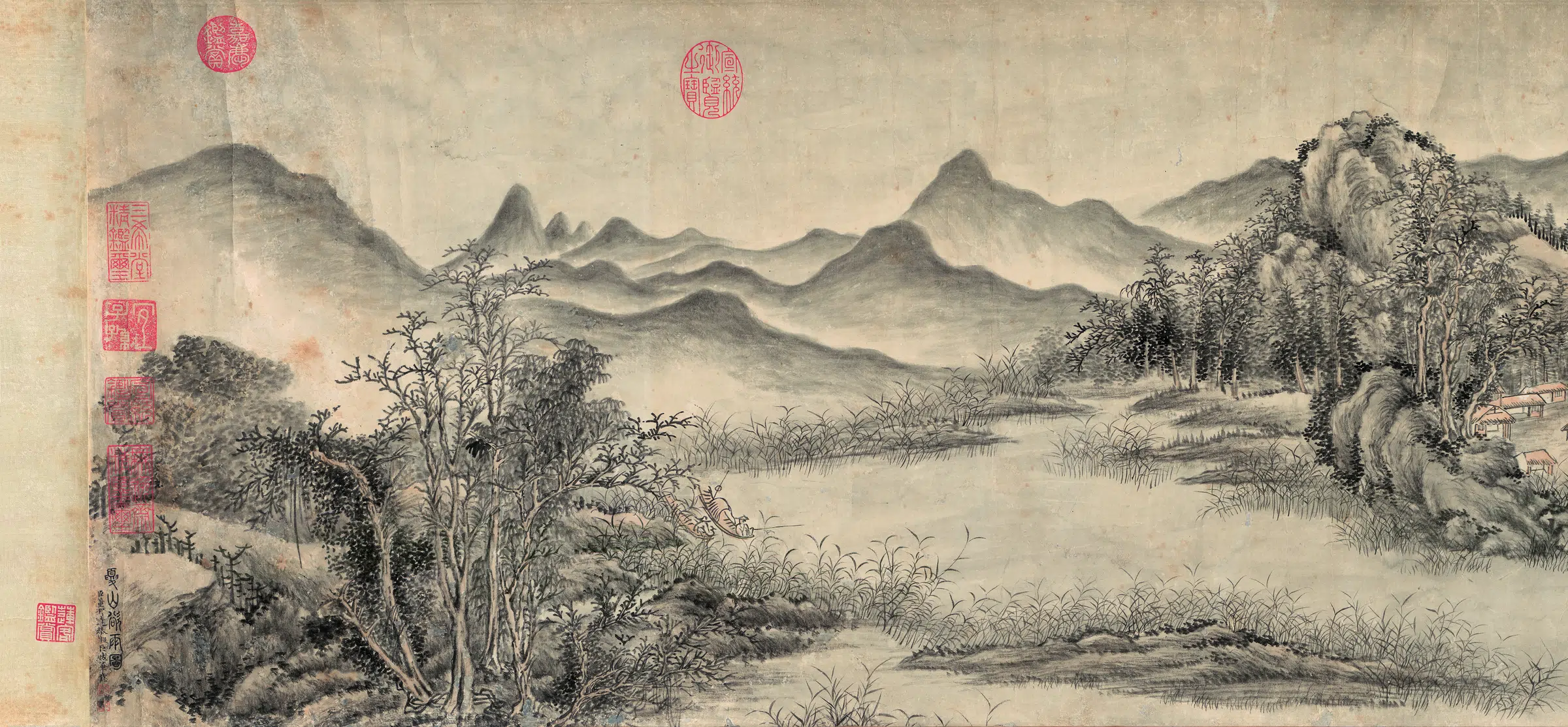 【董邦达】《夏山欲雨图卷》 第1张 【董邦达】《夏山欲雨图卷》 第1张