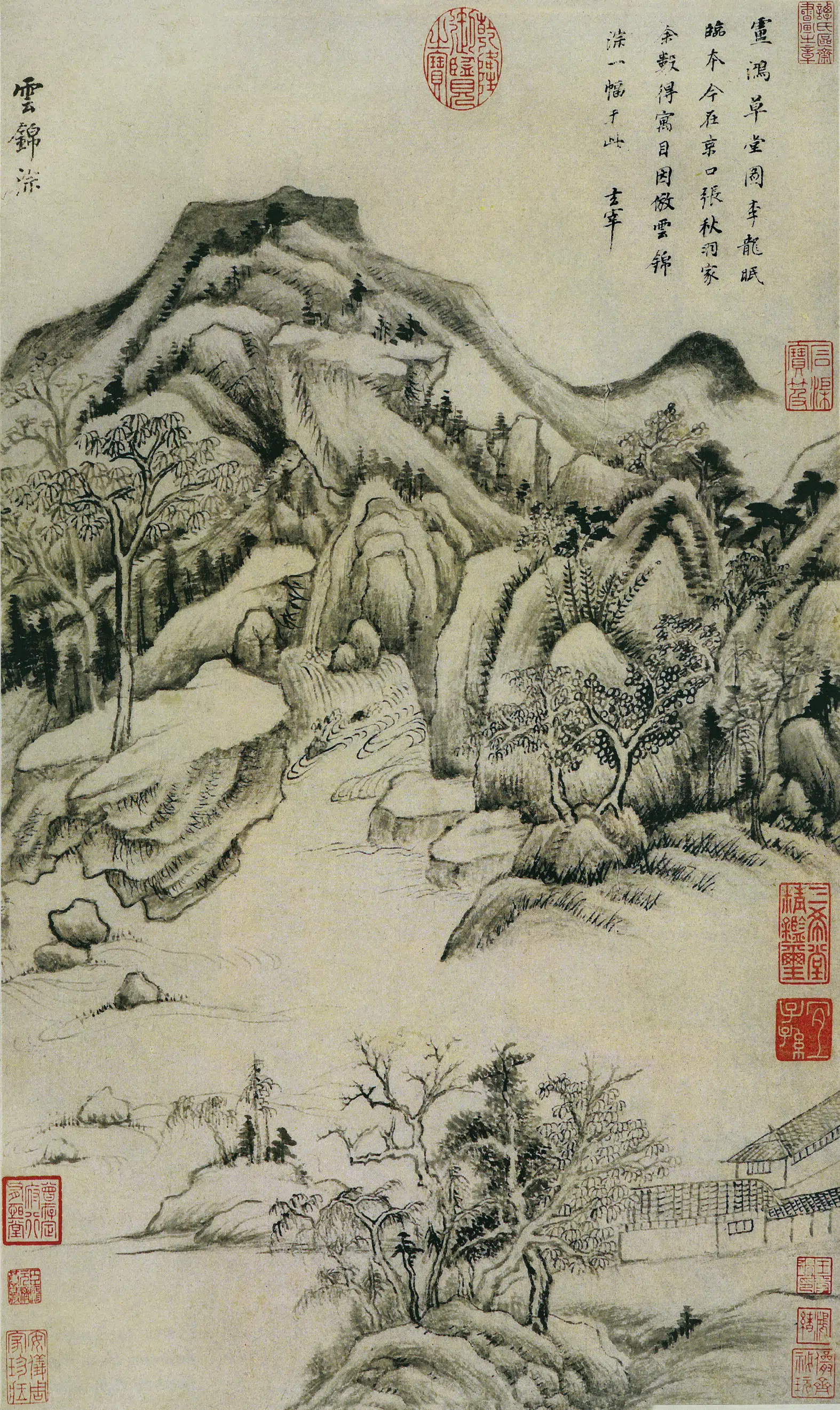 明朝【董其昌】《仿古山水册》 第10张 明朝【董其昌】《仿古山水册》 第10张