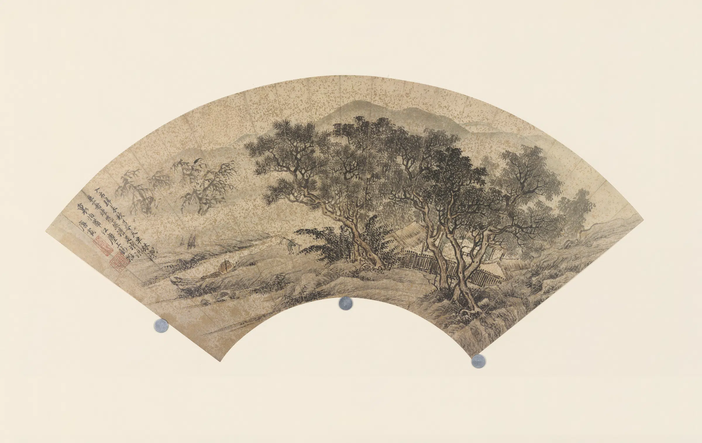 明朝【唐寅】《扇面画选》 第9张