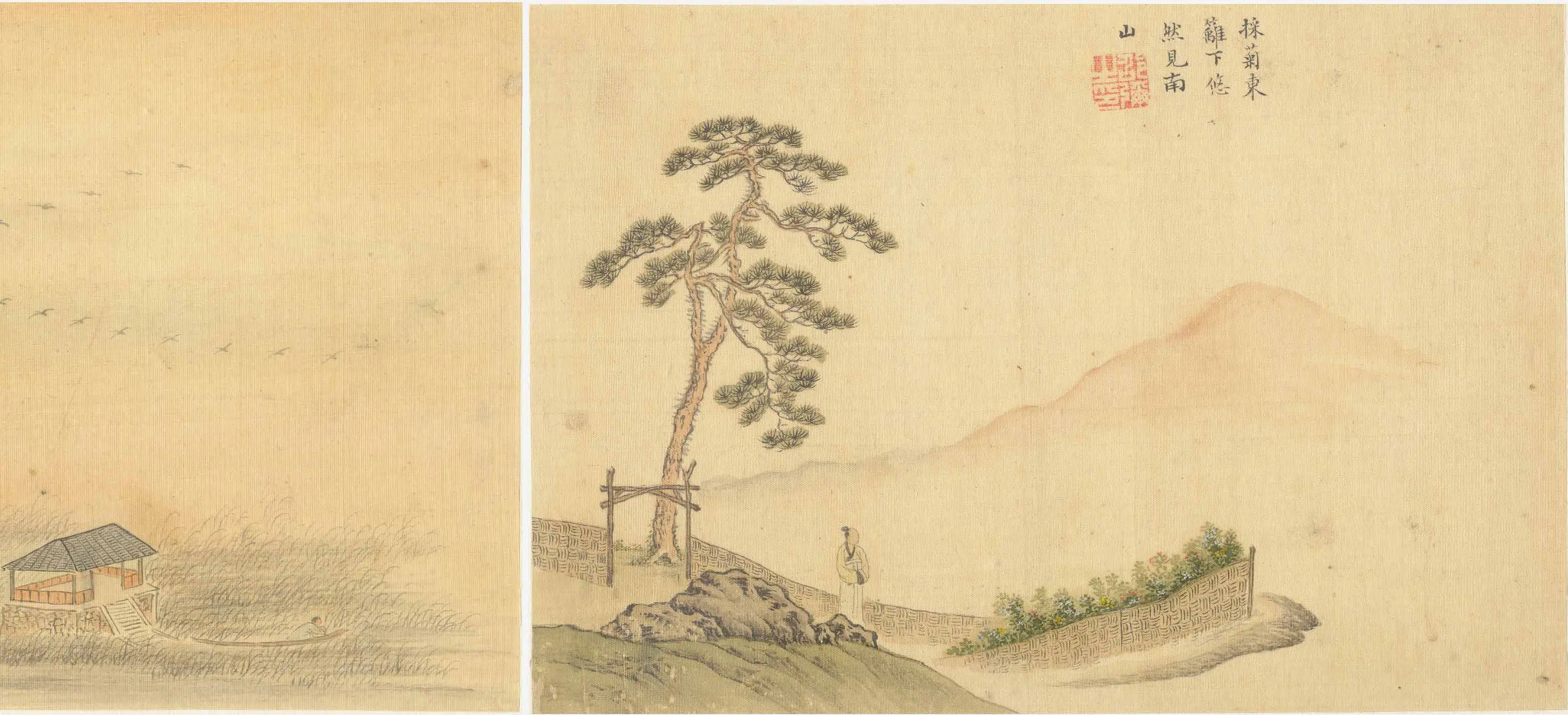 明朝【邵弥】《渊明诗意图册》 第2张 明朝【邵弥】《渊明诗意图册》 第2张