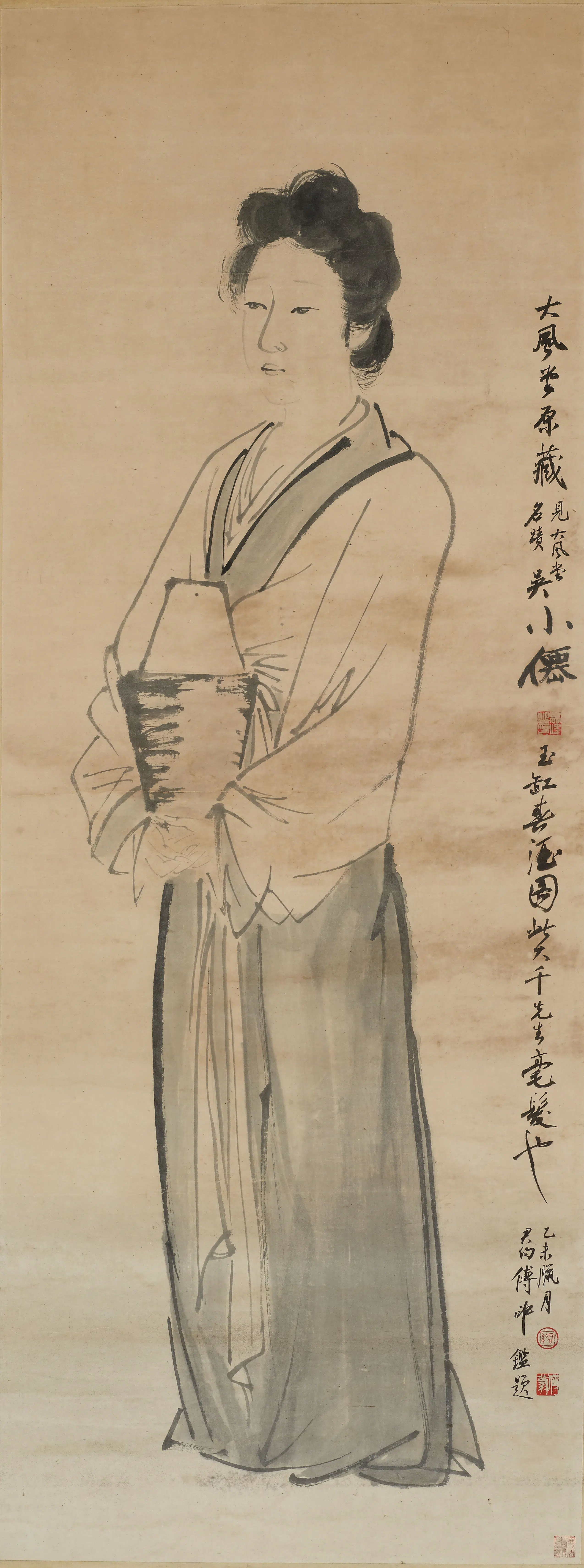 明朝【吴伟】《玉缸春酒图(张大千仿)》