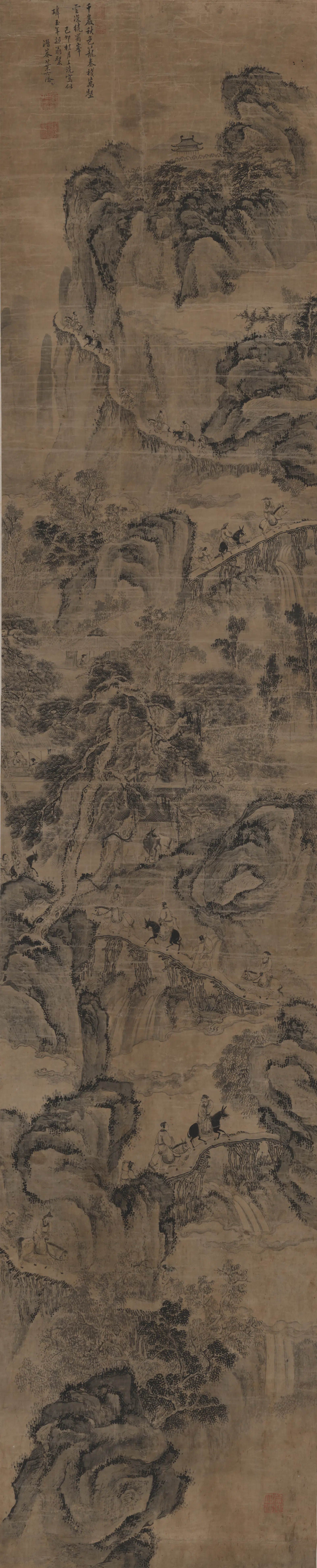 【叶六隆】《蜀峰栈道图》 第1张 【叶六隆】《蜀峰栈道图》 第1张