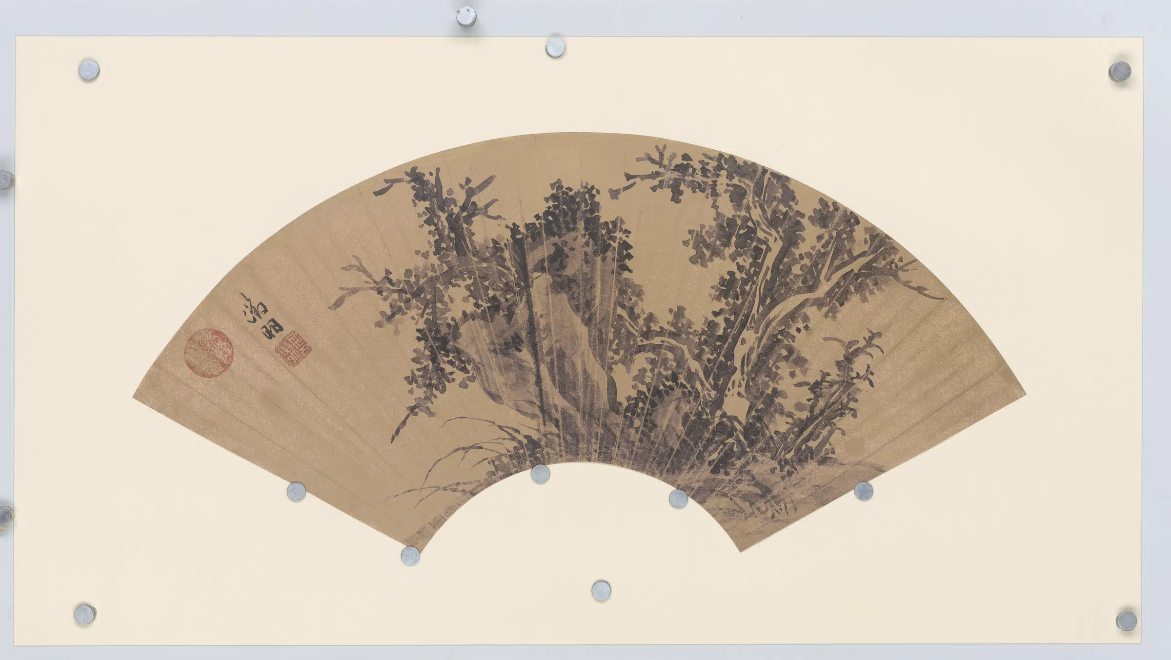 明朝【文徵明】《便面画扇面选集》 第7张 明朝【文徵明】《便面画扇面选集》 第7张