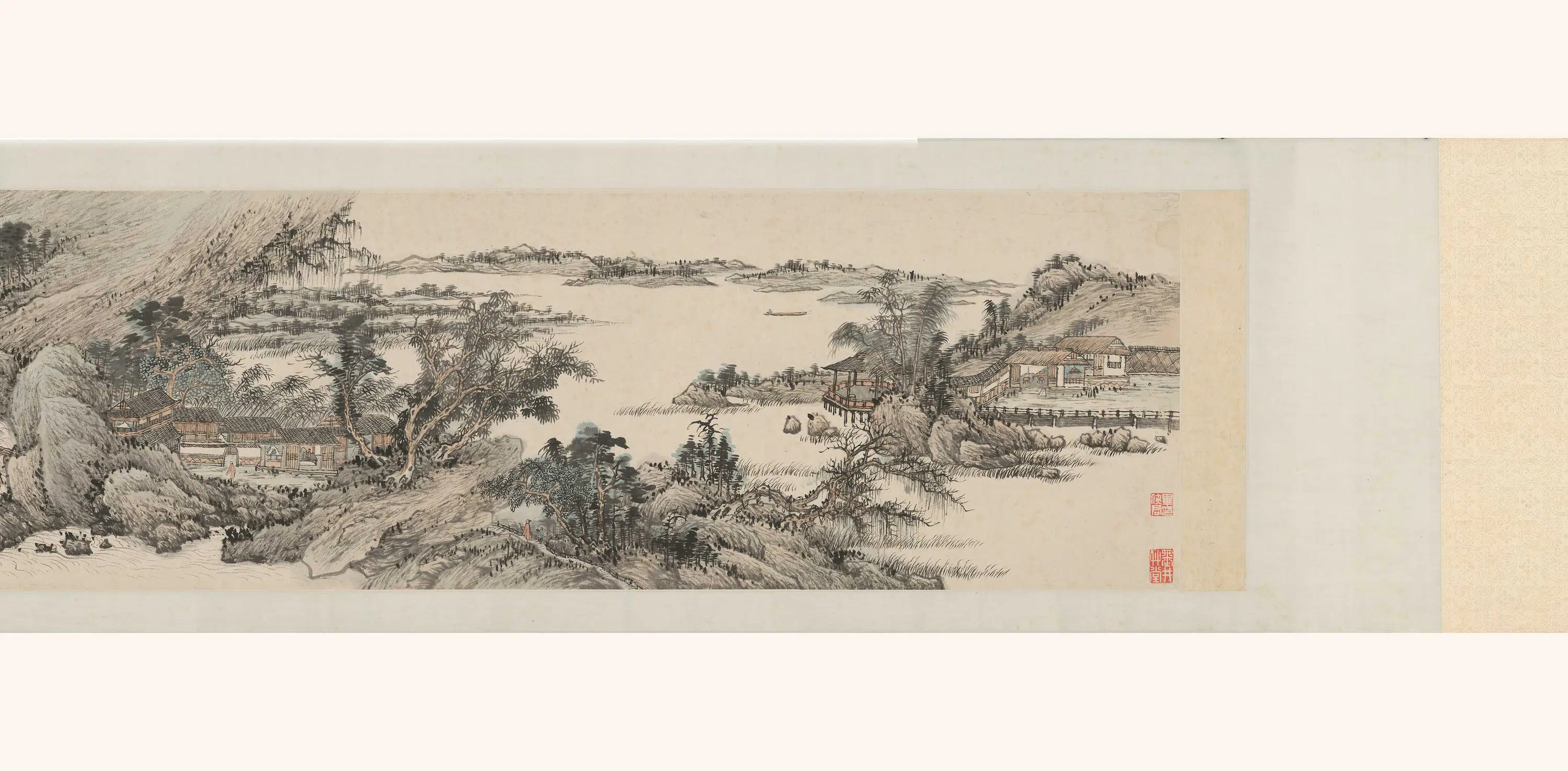 清代【吴历】《雨散烟峦卷》 第4张